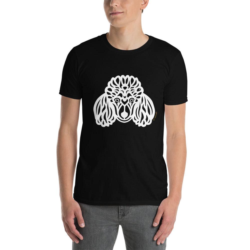Camiseta unissex de manga curta - Poodle - Tribal i-animals