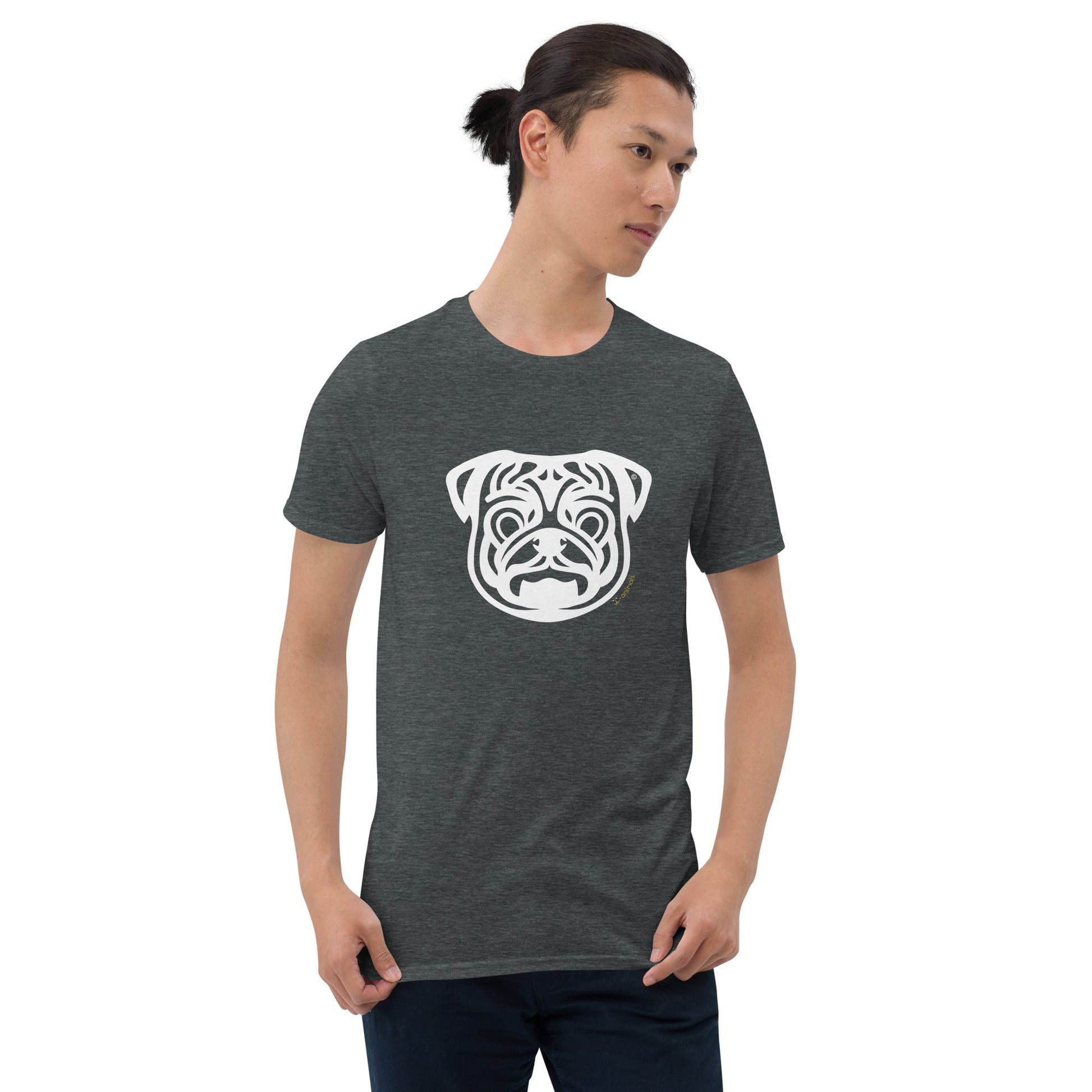 Camiseta unissex de manga curta - Pug - Tribal i-animals