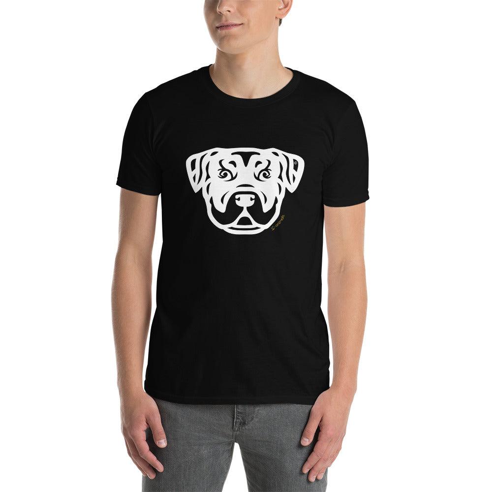 Camiseta unissex de manga curta - Rottweiler - Tribal i-animals