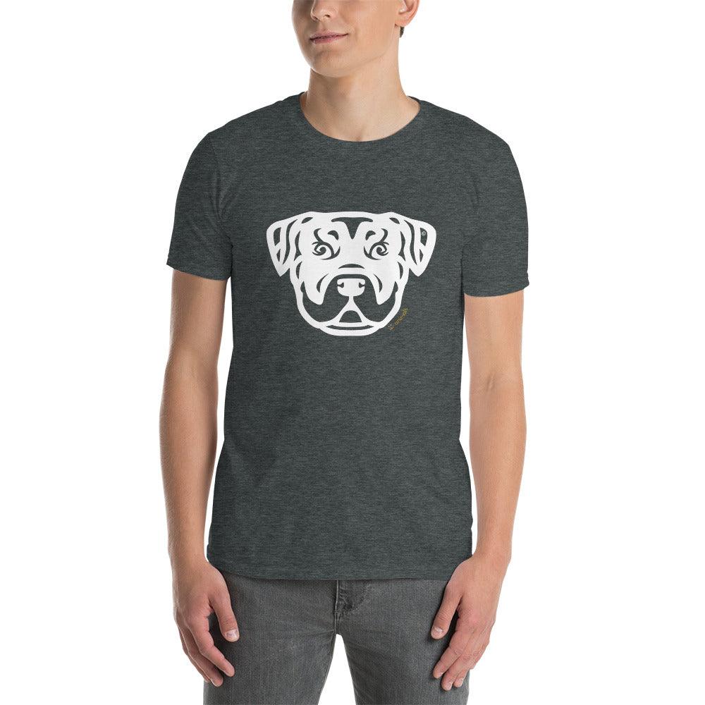 Camiseta unissex de manga curta - Rottweiler - Tribal i-animals
