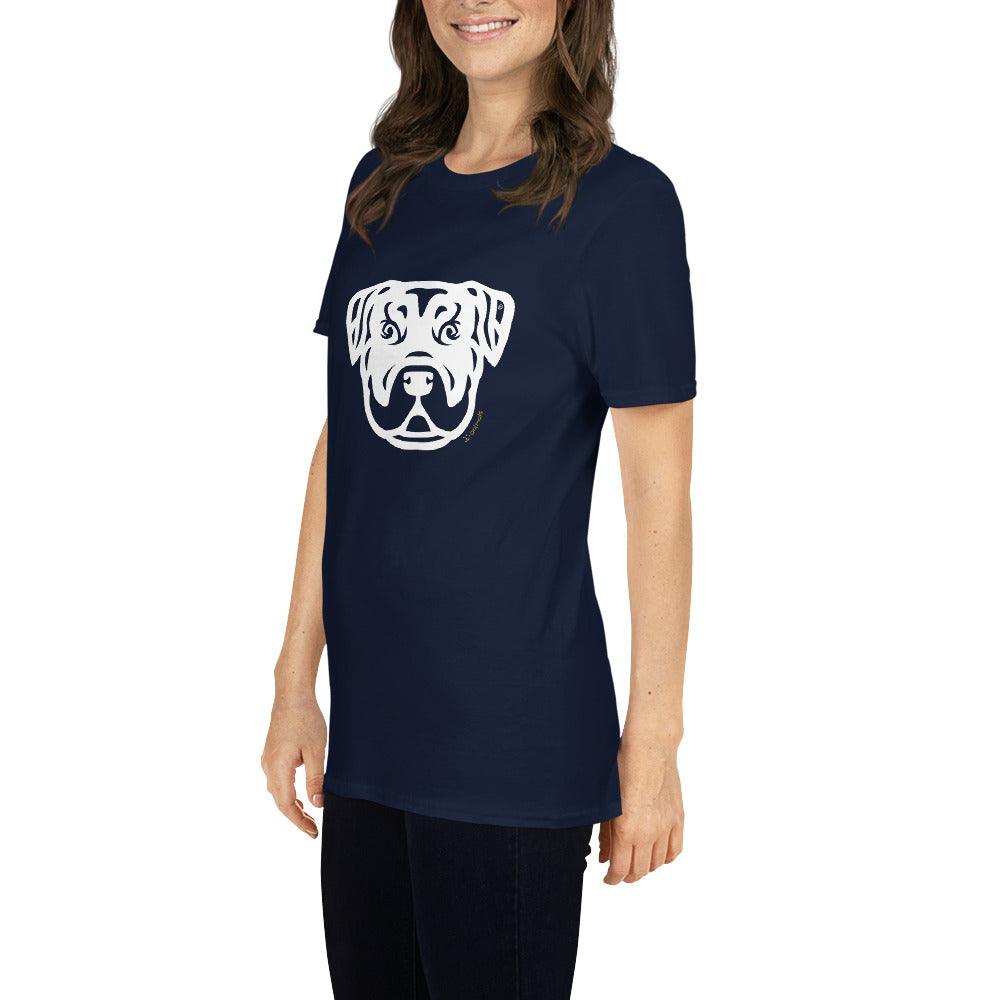 Camiseta unissex de manga curta - Rottweiler - Tribal i-animals