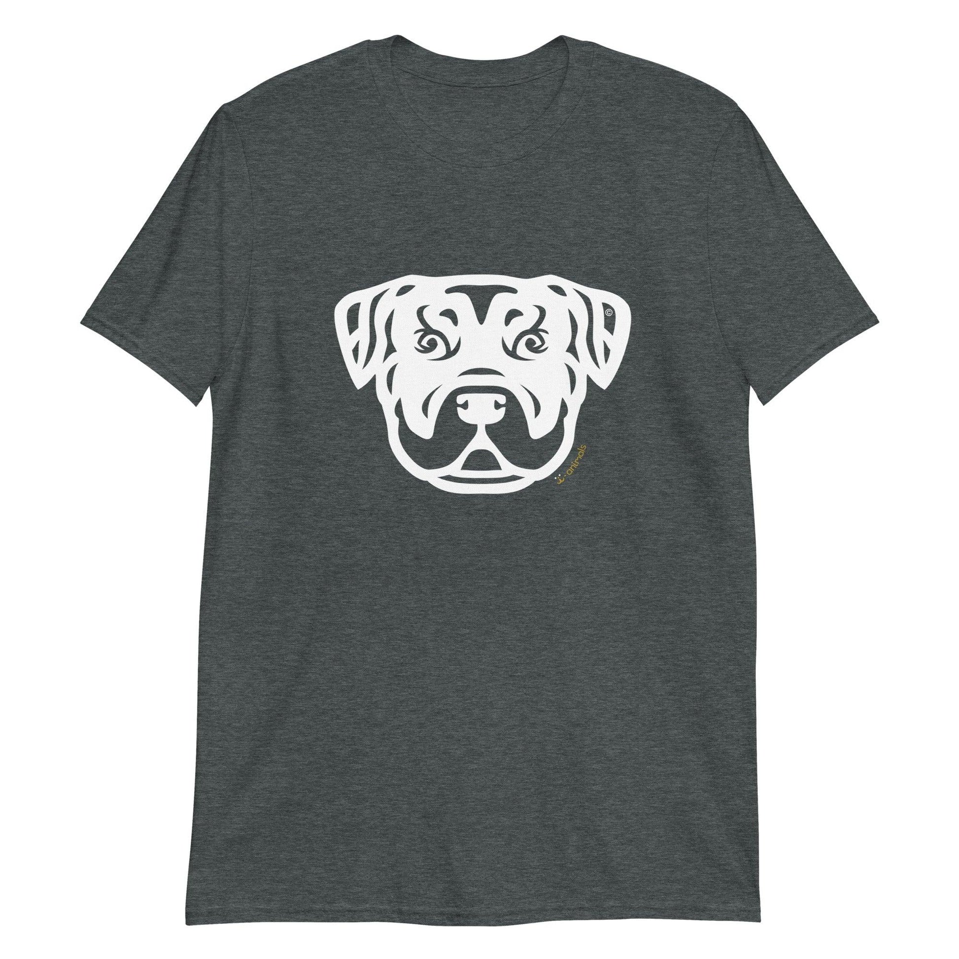 Camiseta unissex de manga curta - Rottweiler - Tribal i-animals