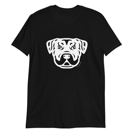 Camiseta unissex de manga curta - Rottweiler - Tribal i-animals