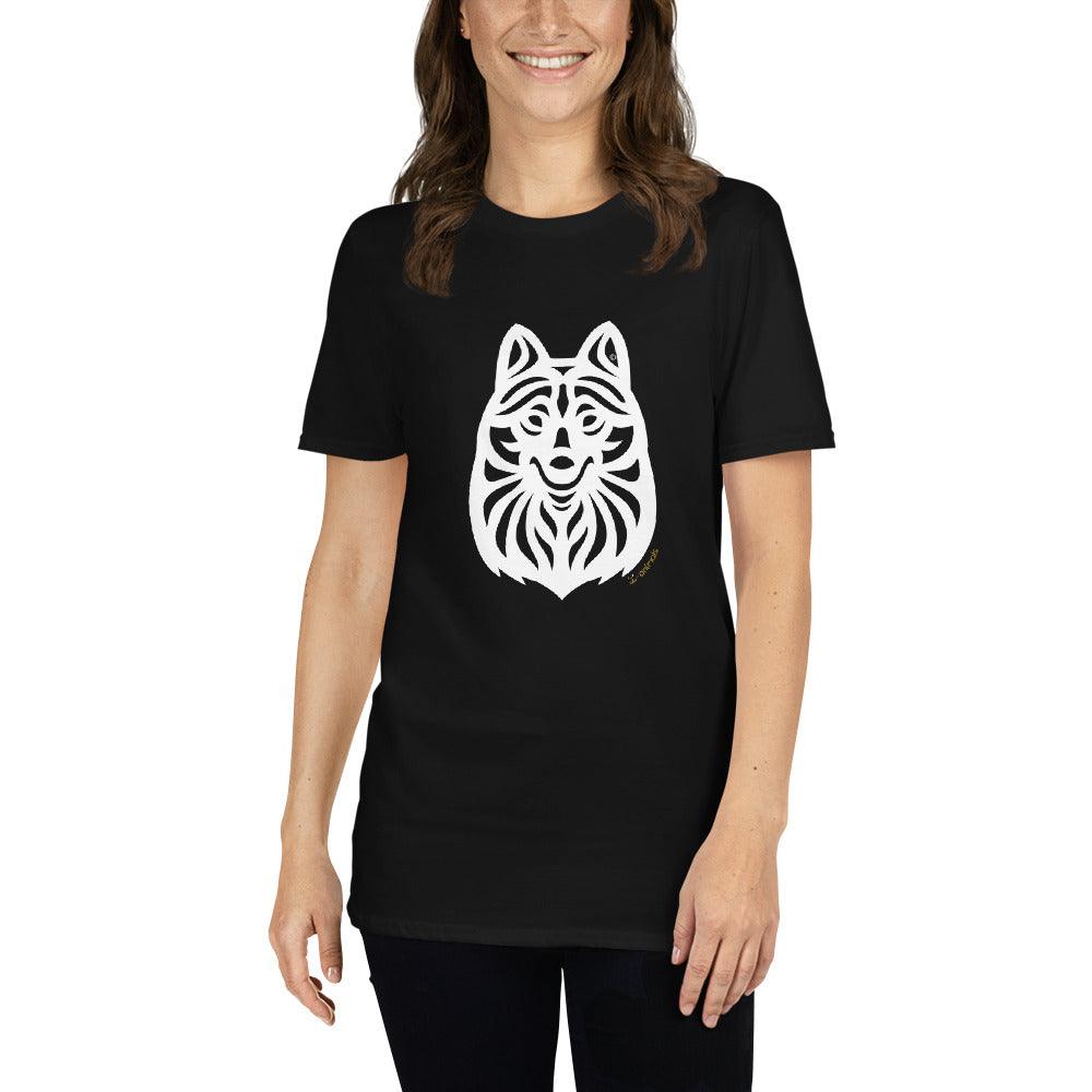 Camiseta unissex de manga curta - Schipperke - Tribal i-animals