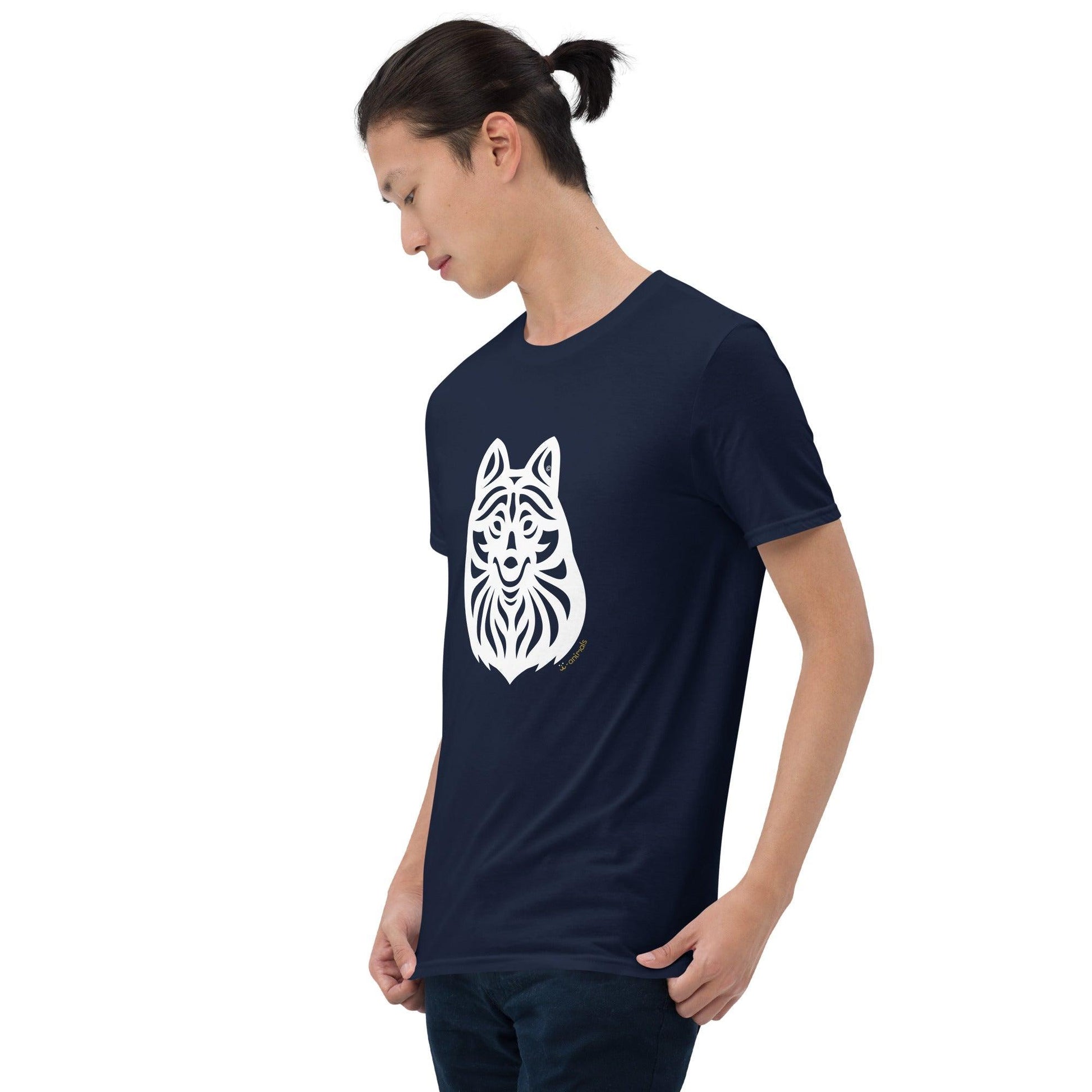 Camiseta unissex de manga curta - Schipperke - Tribal i-animals