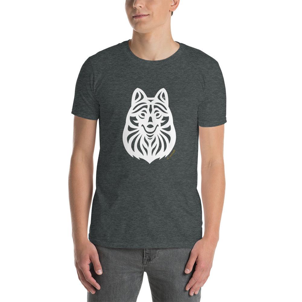 Camiseta unissex de manga curta - Schipperke - Tribal i-animals