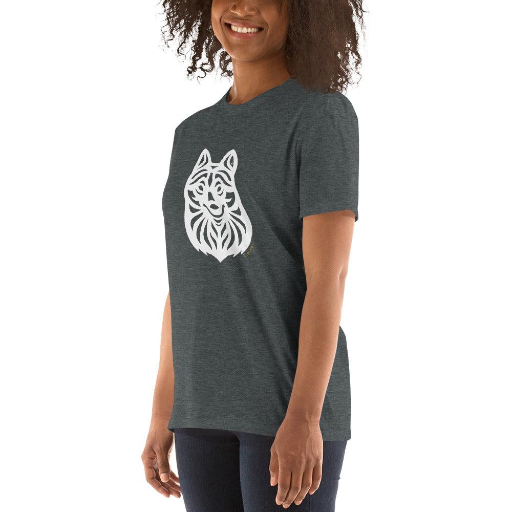 Camiseta unissex de manga curta - Schipperke - Tribal i-animals