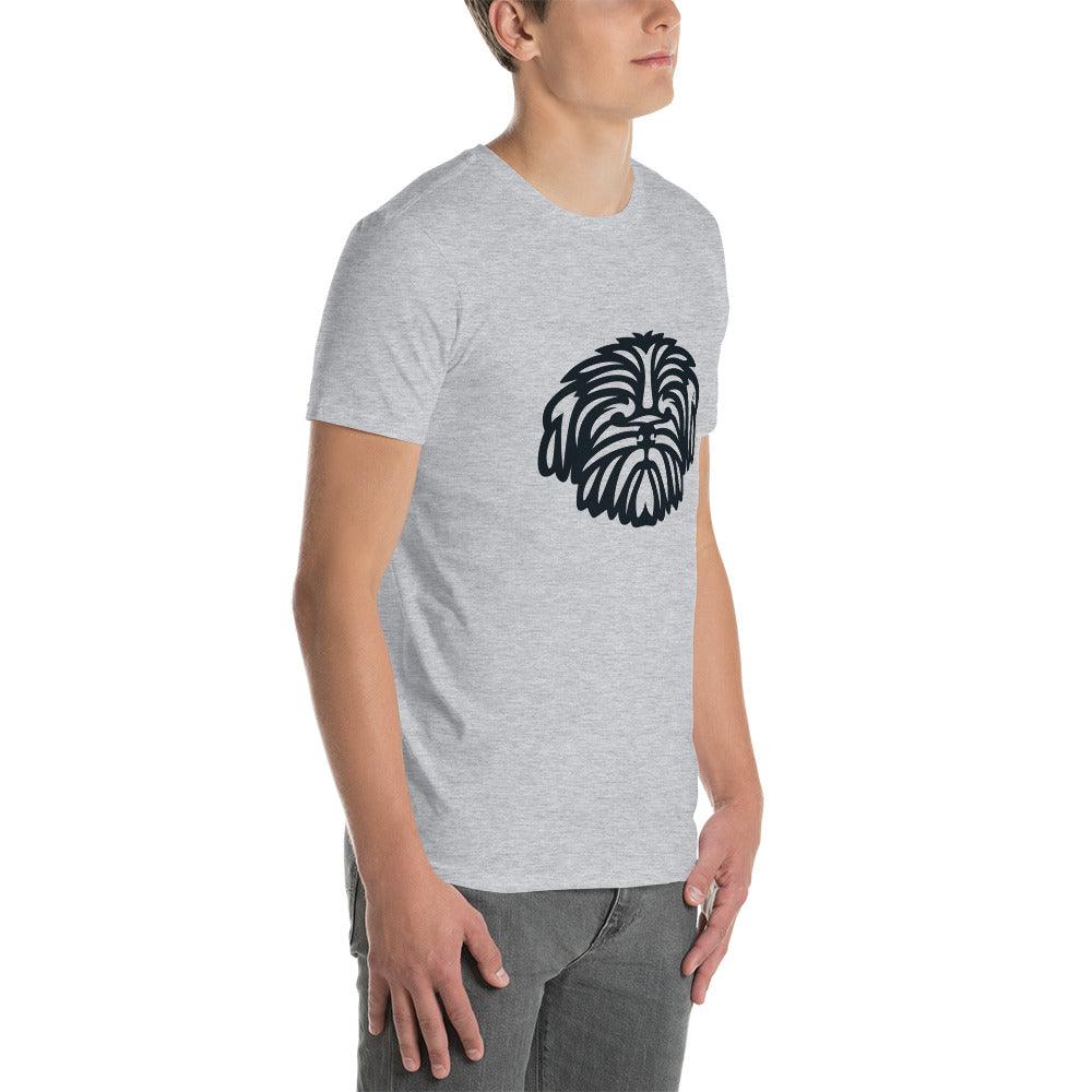 Camiseta unissex de manga curta - Shih Tzu - Tribal - Cores Claras i-animals