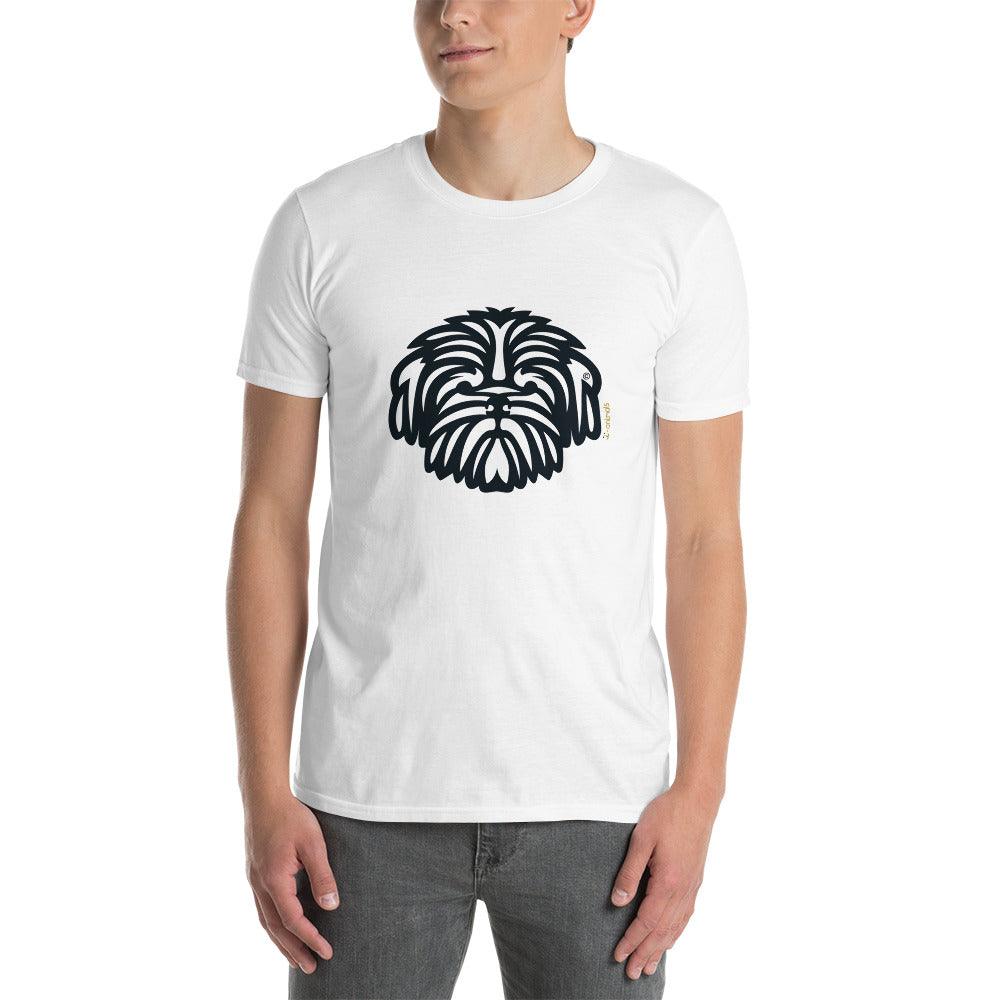 Camiseta unissex de manga curta - Shih Tzu - Tribal - Cores Claras i-animals