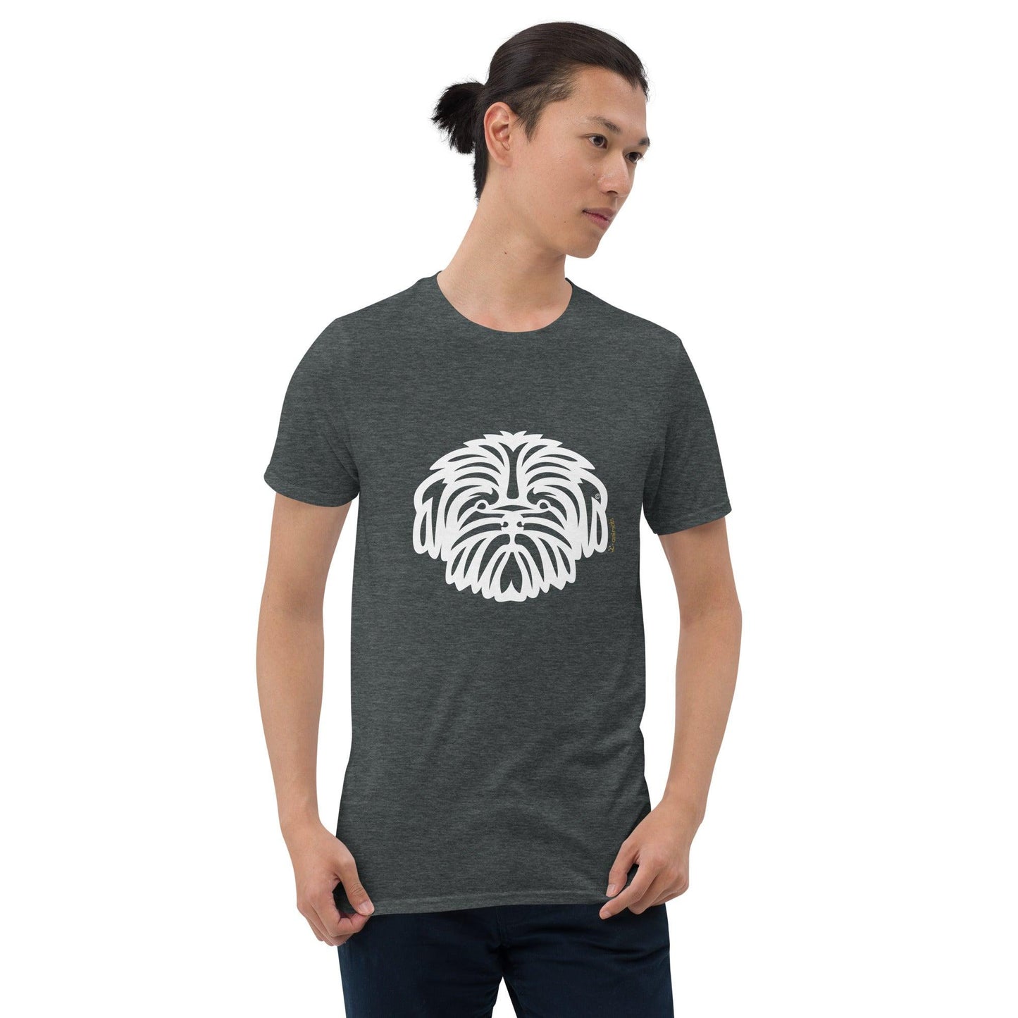 Camiseta unissex de manga curta - Shih Tzu - Tribal i-animals