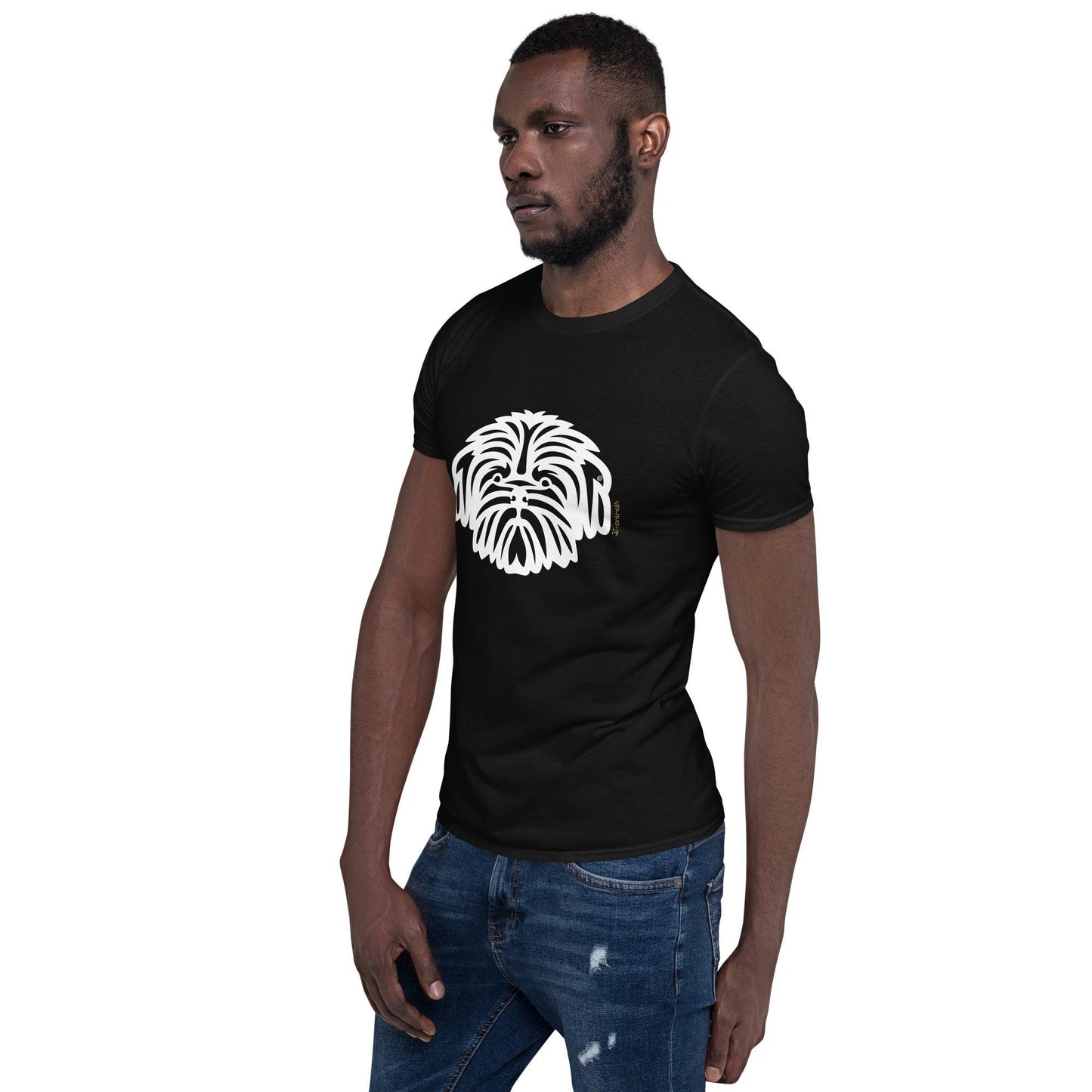 Camiseta unissex de manga curta - Shih Tzu - Tribal i-animals