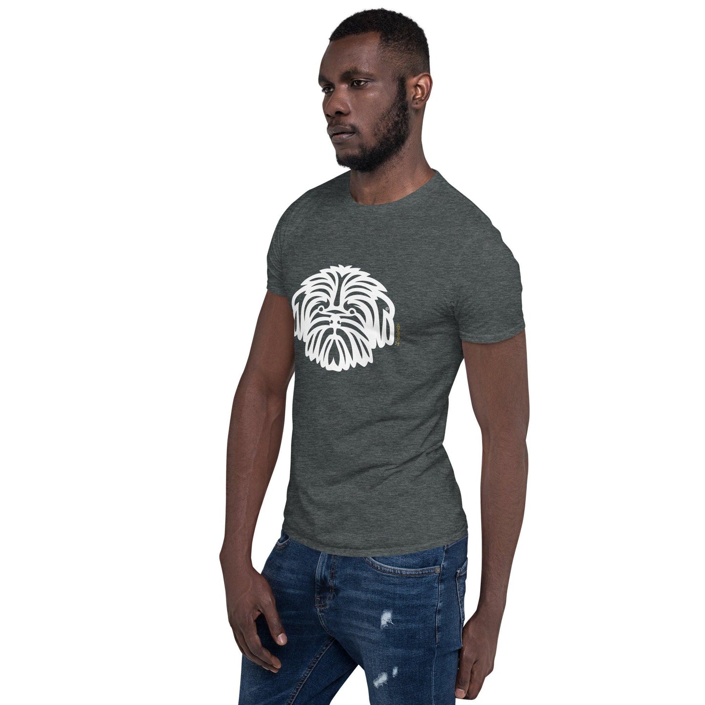 Camiseta unissex de manga curta - Shih Tzu - Tribal i-animals