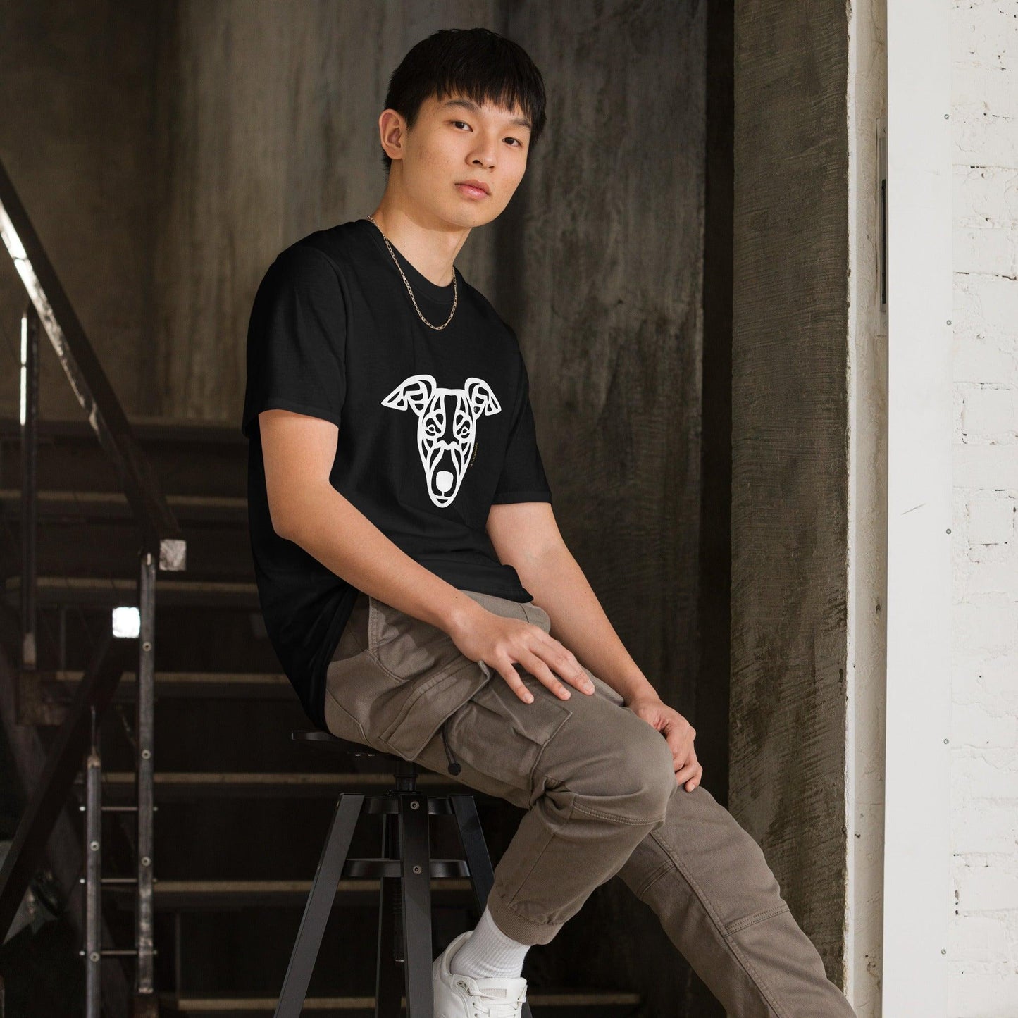 Camiseta unissex de manga curta - Whippet - Tribal i-animals