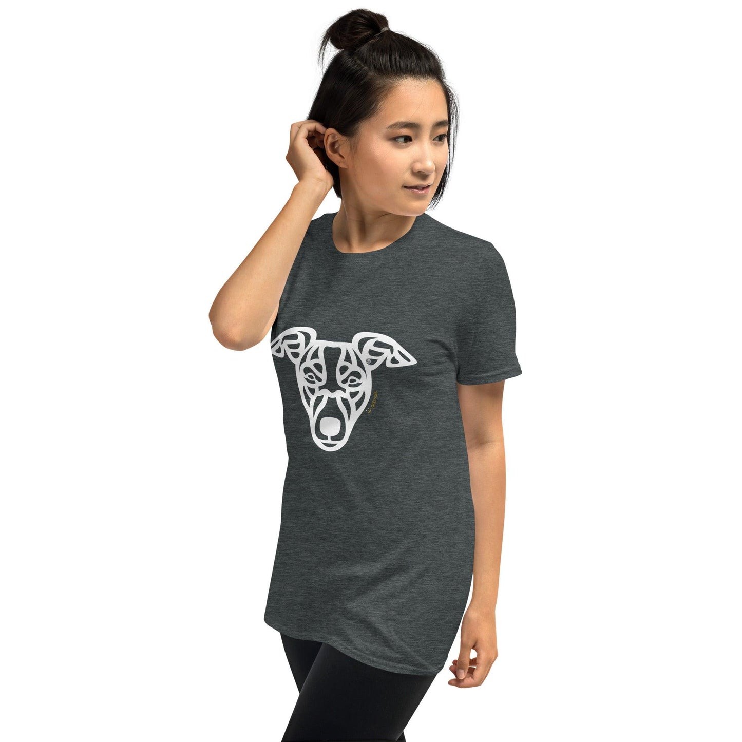 Camiseta unissex de manga curta - Whippet - Tribal i-animals