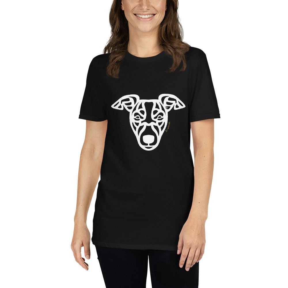 Camiseta unissex de manga curta - Whippet - Tribal i-animals