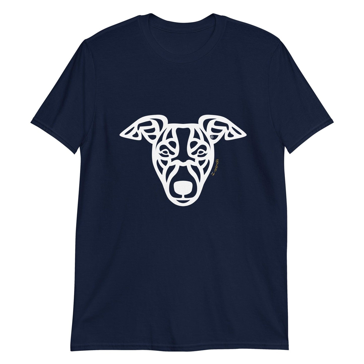 Camiseta unissex de manga curta - Whippet - Tribal i-animals