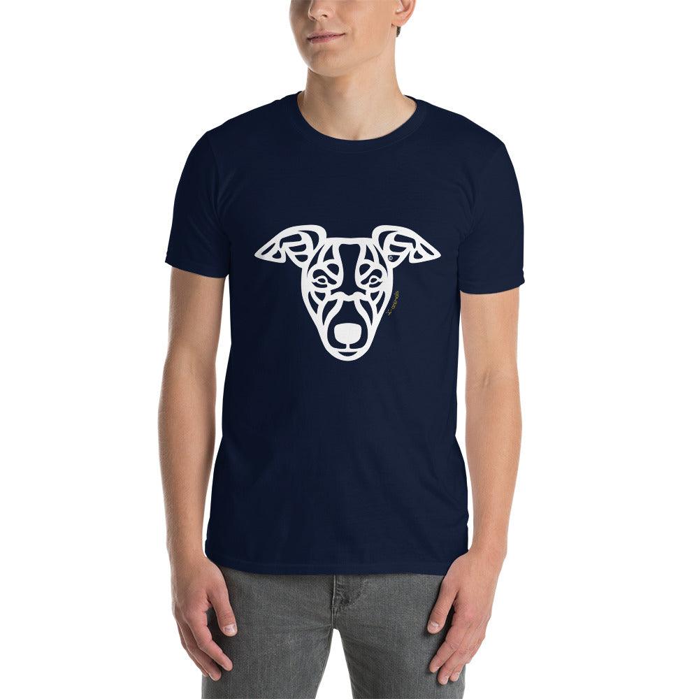 Camiseta unissex de manga curta - Whippet - Tribal i-animals