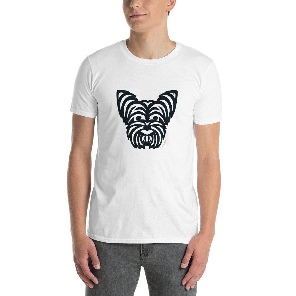Camiseta unissex de manga curta - Yorkshire - Tribal - Cores Claras i-animals