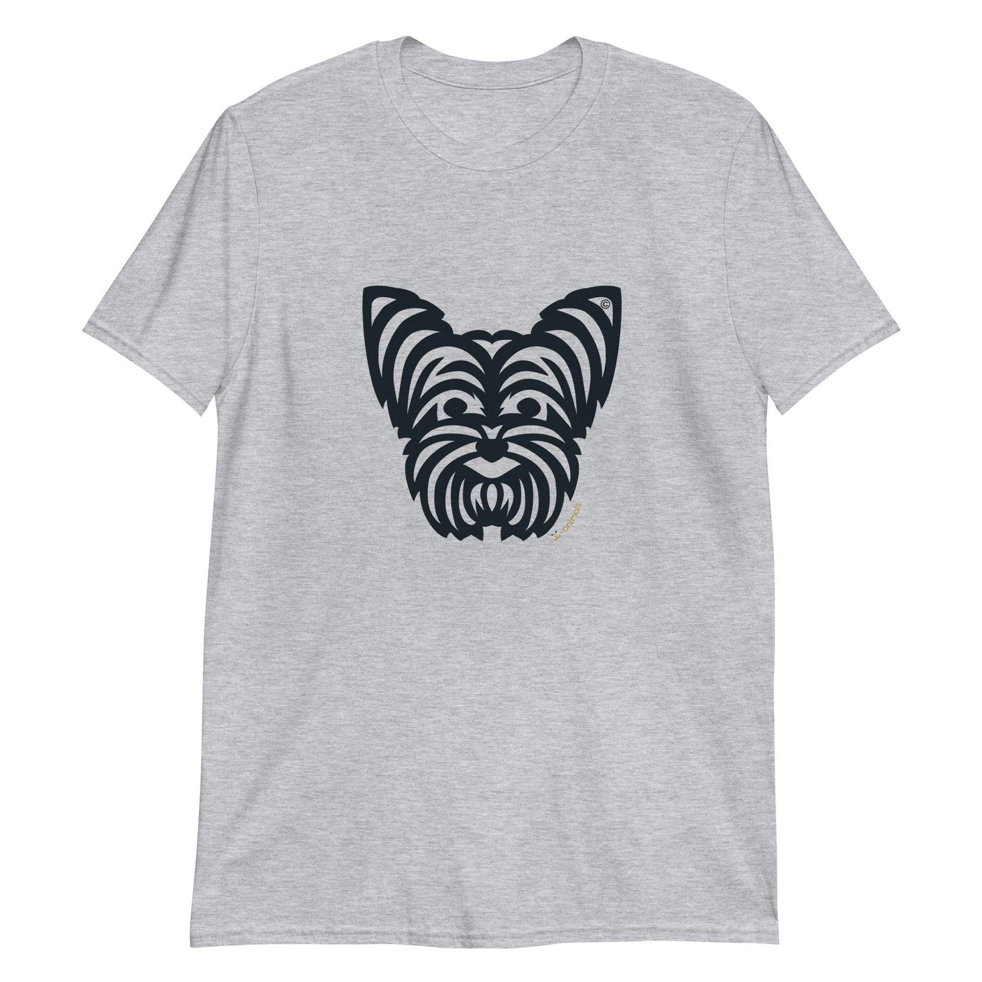 Camiseta unissex de manga curta - Yorkshire - Tribal - Cores Claras i-animals