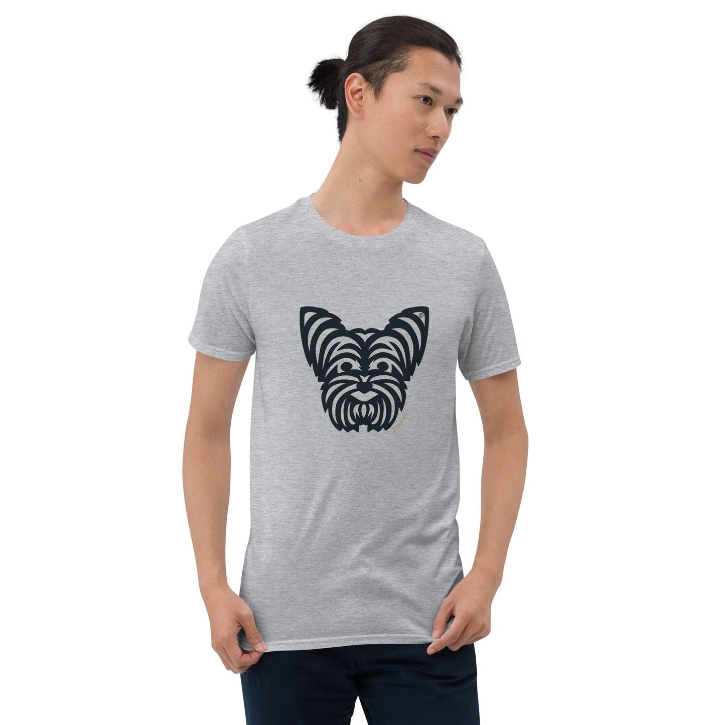 Camiseta unissex de manga curta - Yorkshire - Tribal - Cores Claras i-animals