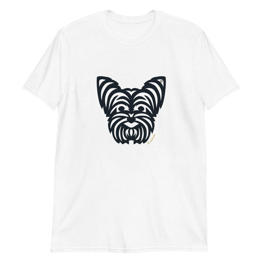 Camiseta unissex de manga curta - Yorkshire - Tribal - Cores Claras i-animals