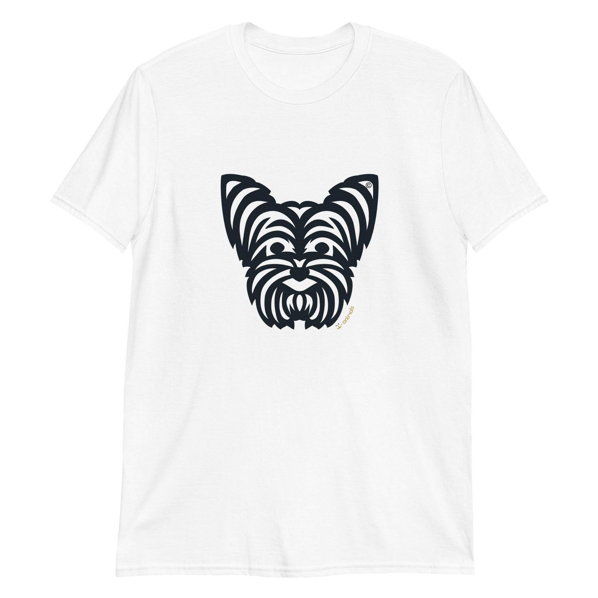 Camiseta unissex de manga curta - Yorkshire - Tribal - Cores Claras i-animals