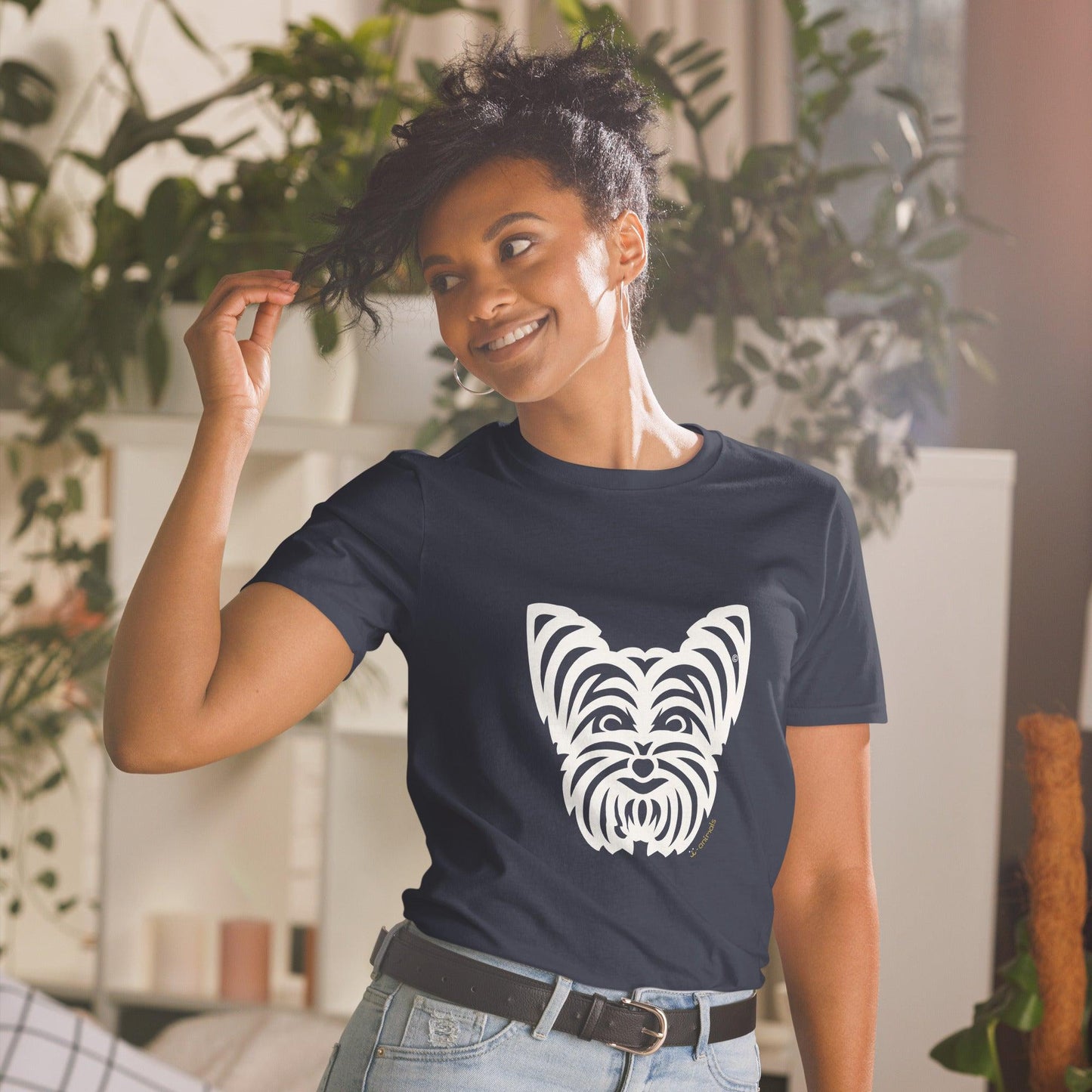 Camiseta unissex de manga curta - Yorkshire - Tribal i-animals