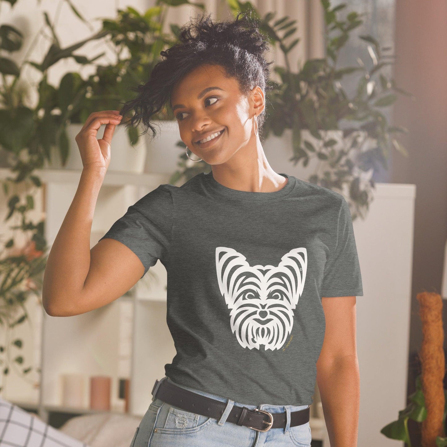 Camiseta unissex de manga curta - Yorkshire - Tribal i-animals