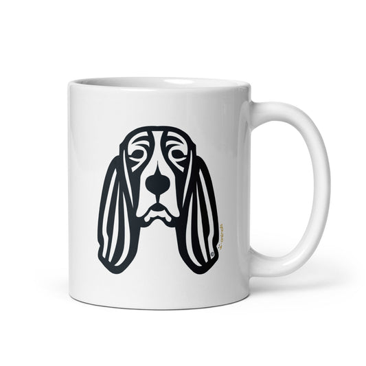 Caneca Basset Hound - Tribal i-animals
