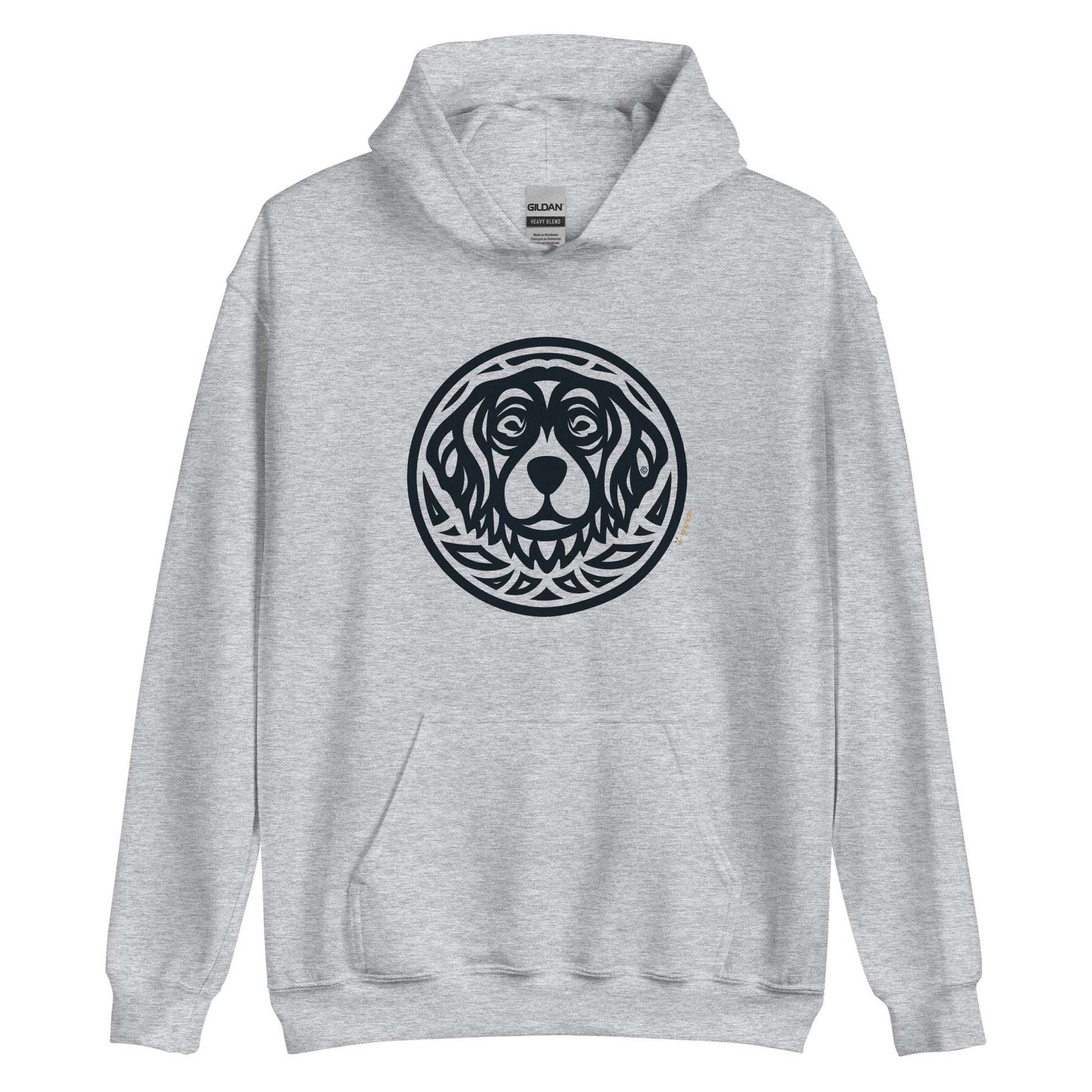 Moletom com capuz unissex - Golden Retriever - Tribal - Cores Claras i-animals