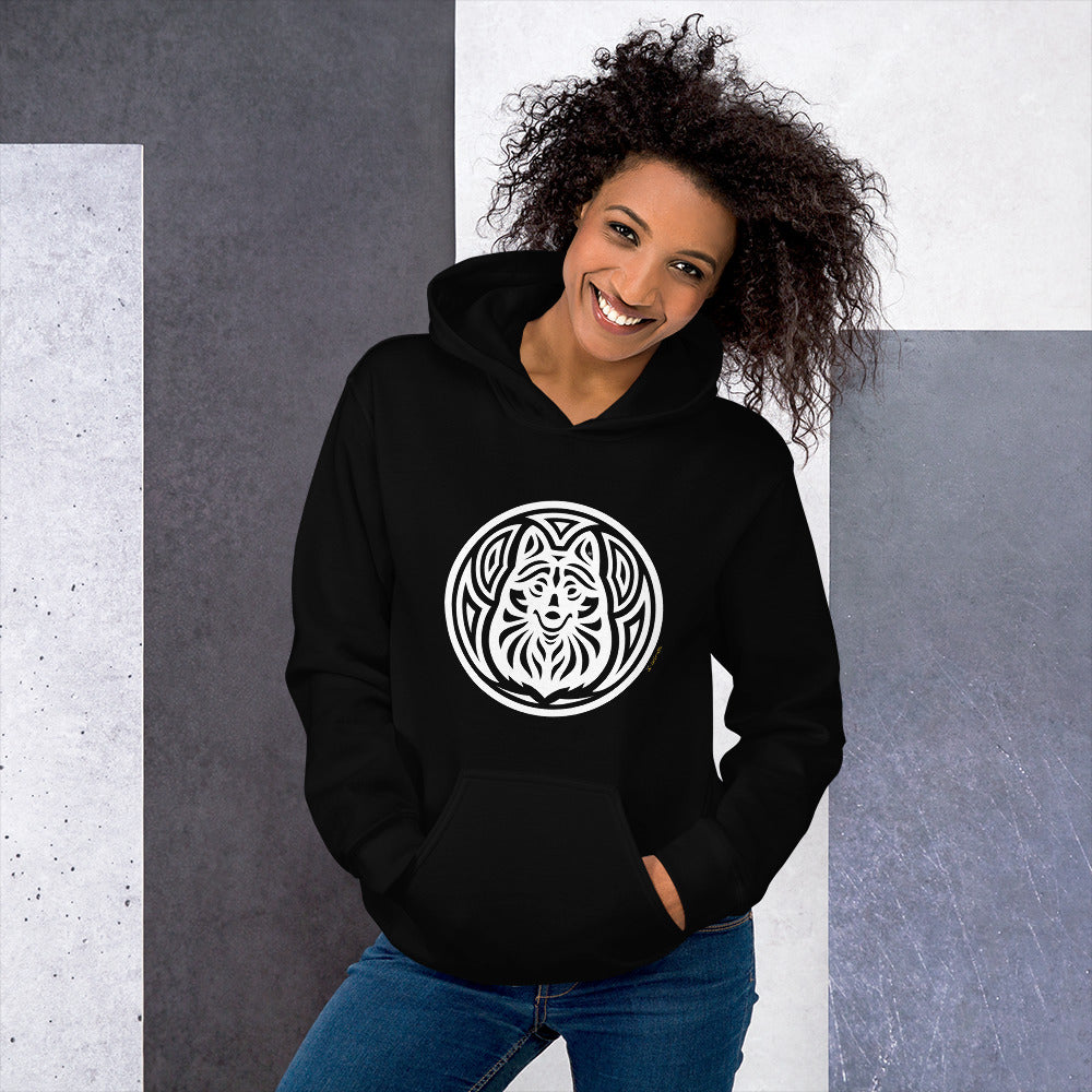 Moletom com capuz unissex - Schipperke - Tribal i-animals