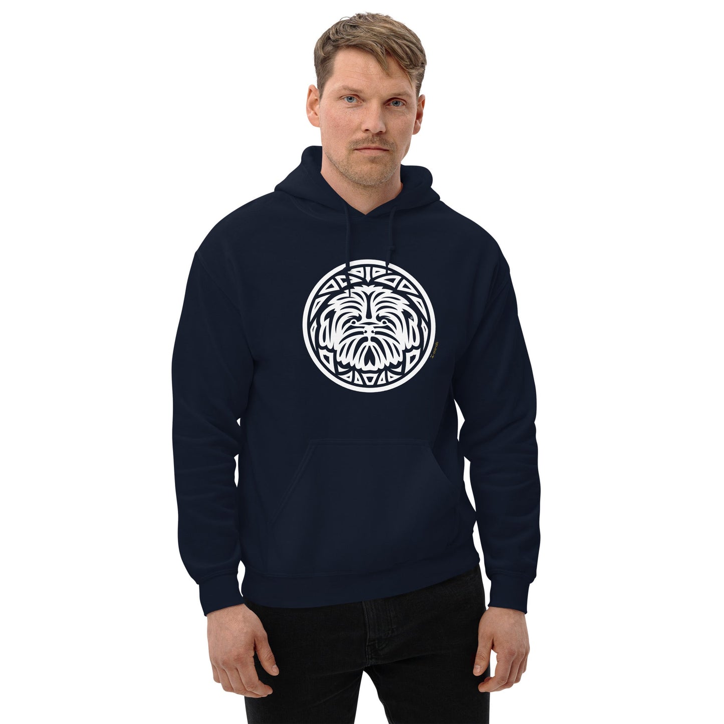 Moletom com capuz unissex - Shih Tzu - Tribal i-animals