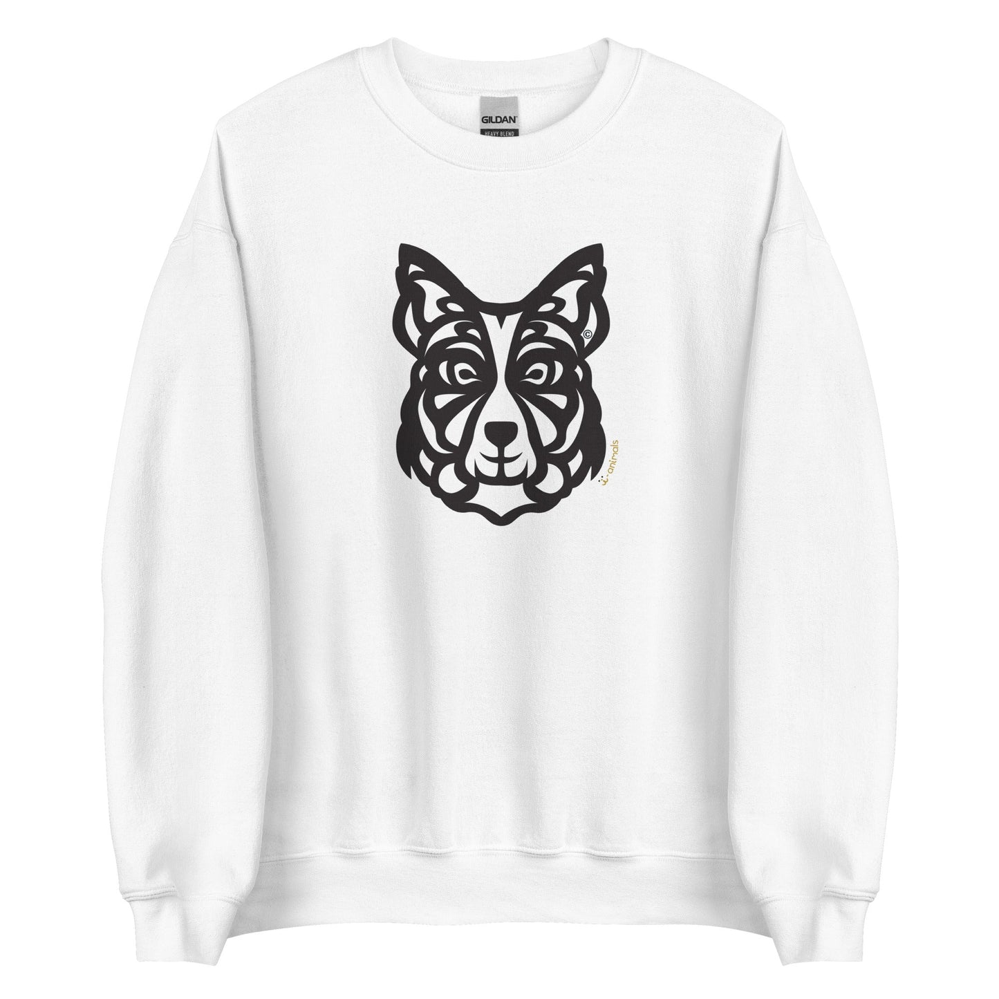 Moletom unissex - Border Collie - Tribal - Cores Claras i-animals