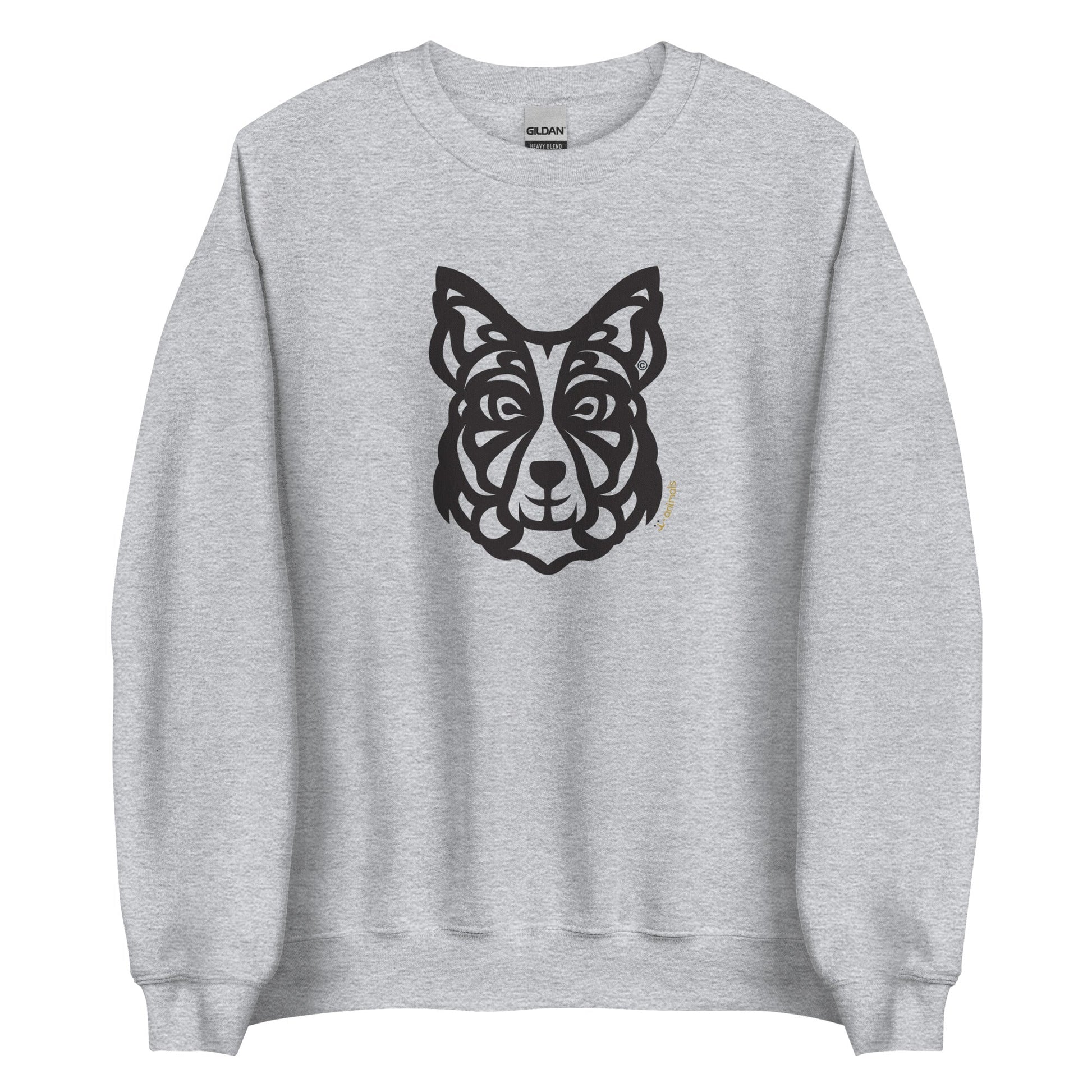 Moletom unissex - Border Collie - Tribal - Cores Claras i-animals