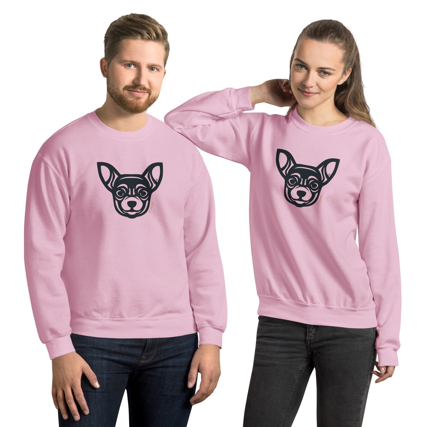 Moletom unissex - Chihuahua - Tribal - Cores Claras i-animals