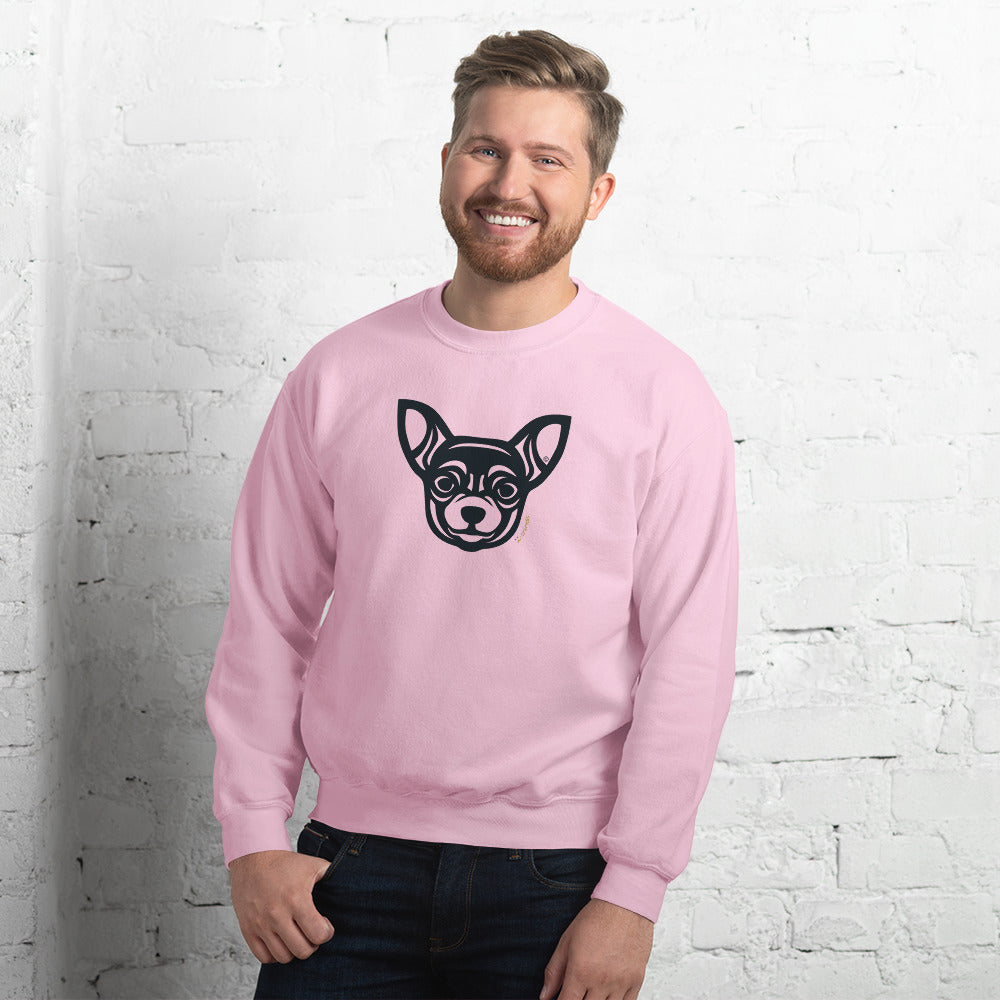 Moletom unissex - Chihuahua - Tribal - Cores Claras i-animals