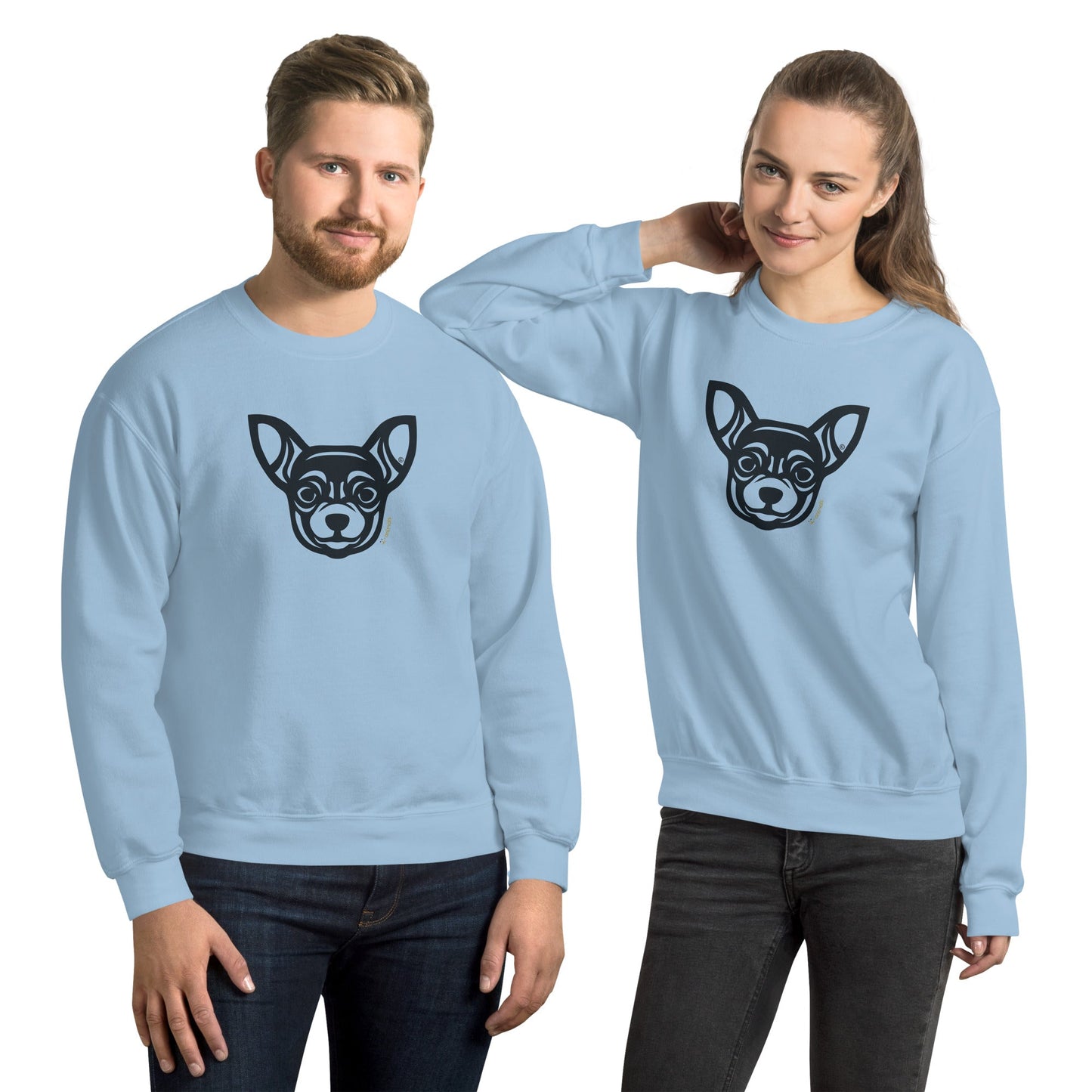 Moletom unissex - Chihuahua - Tribal - Cores Claras i-animals