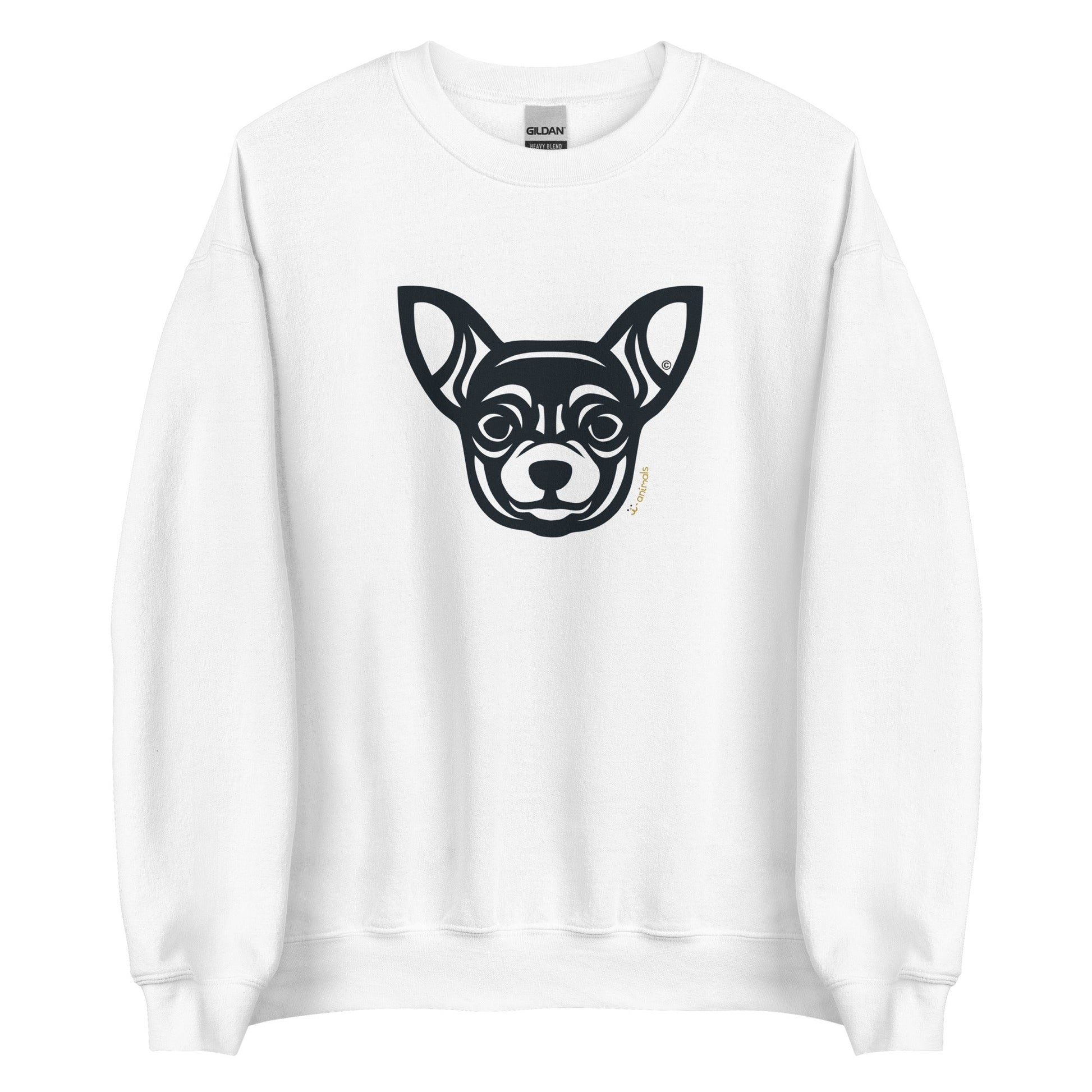 Moletom unissex - Chihuahua - Tribal - Cores Claras i-animals