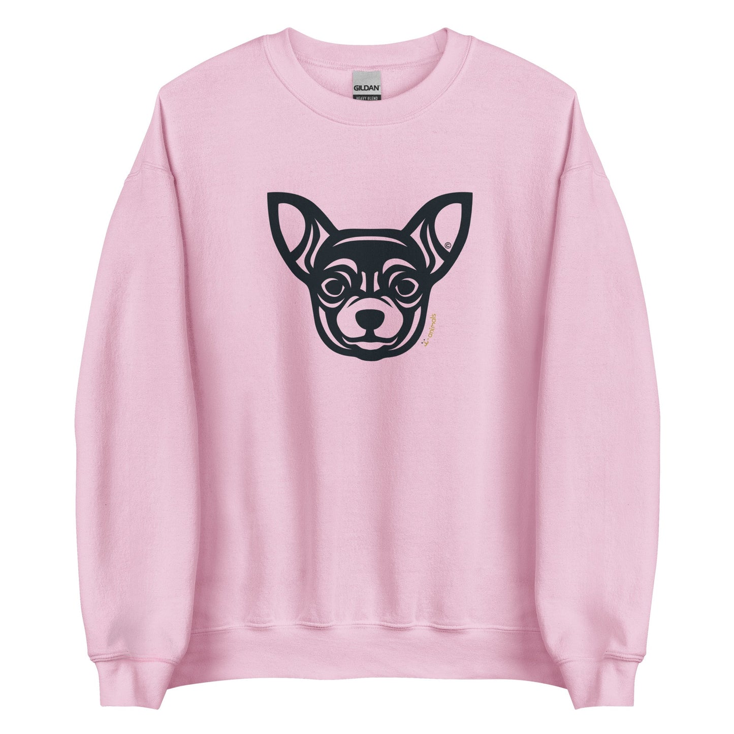 Moletom unissex - Chihuahua - Tribal - Cores Claras i-animals