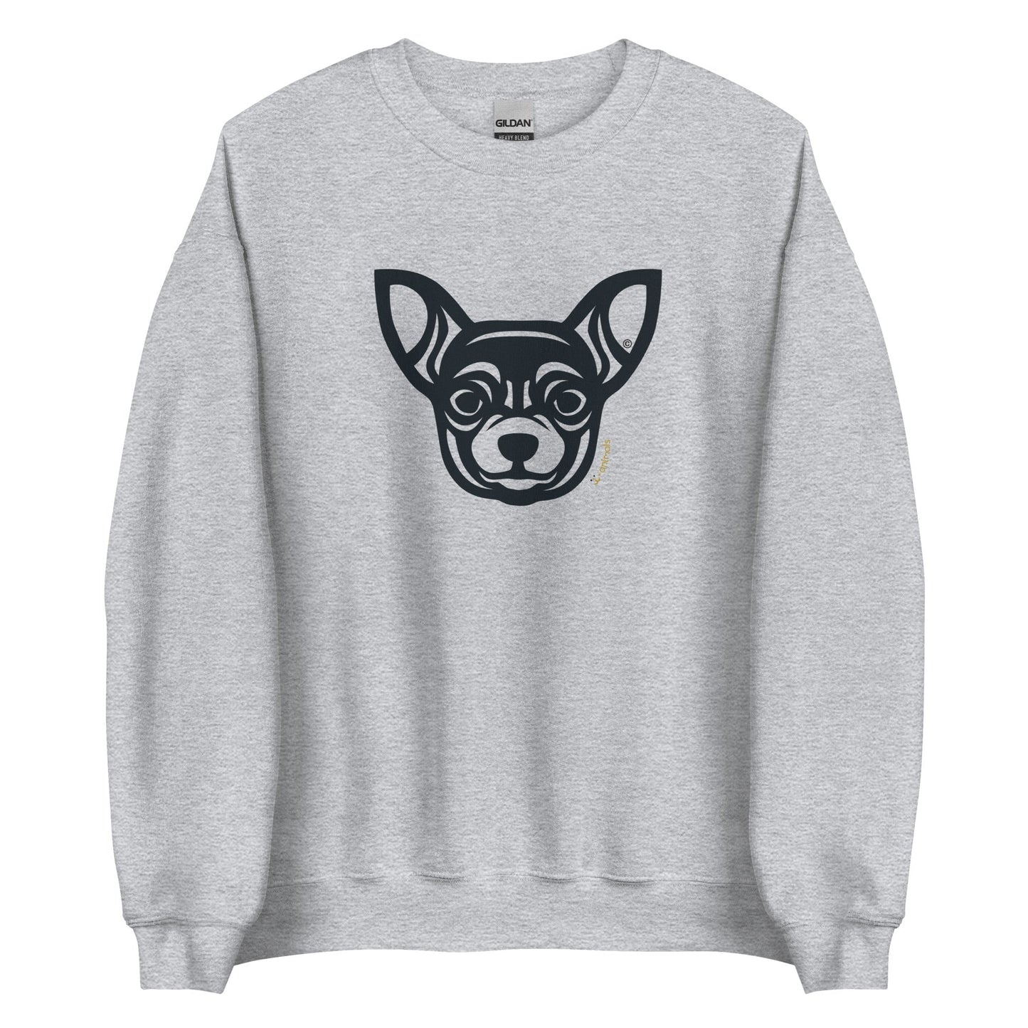 Moletom unissex - Chihuahua - Tribal - Cores Claras i-animals