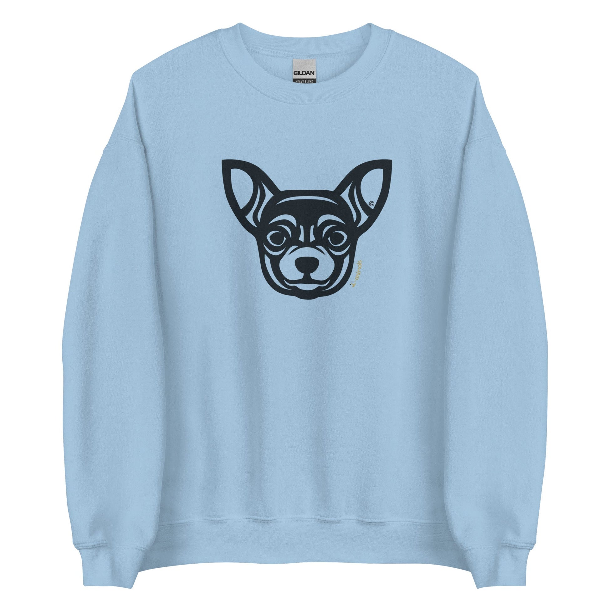 Moletom unissex - Chihuahua - Tribal - Cores Claras i-animals