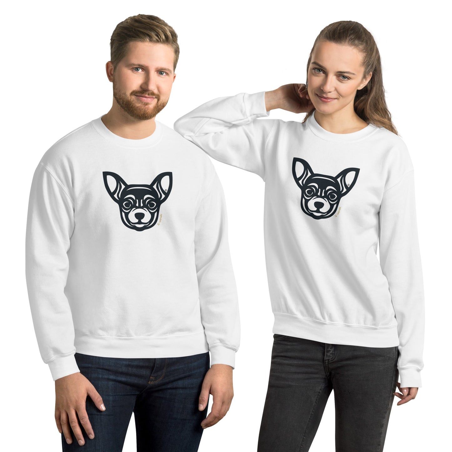 Moletom unissex - Chihuahua - Tribal - Cores Claras i-animals