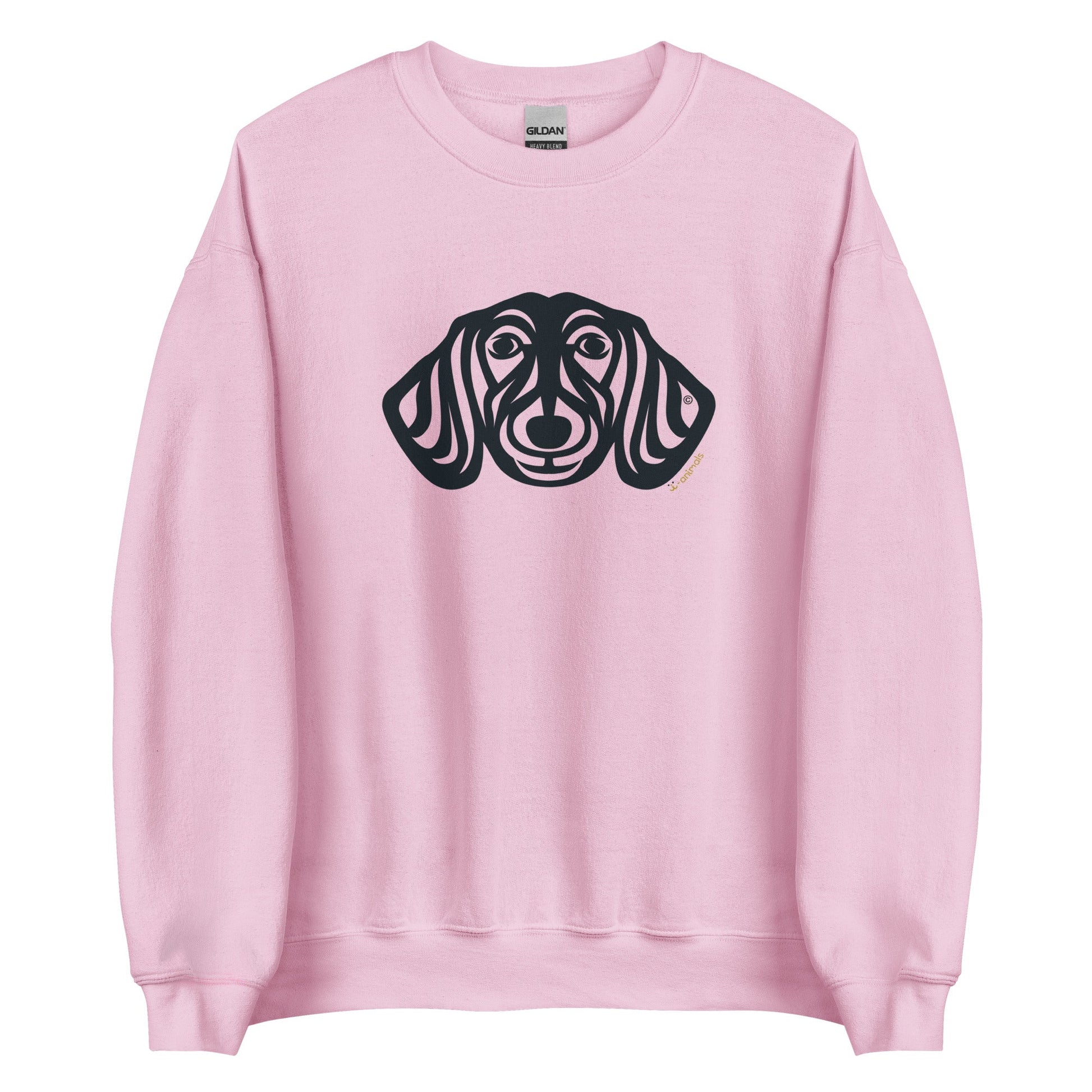 Moletom unissex -  Dachshund - Tribal - Cores Claras i-animals