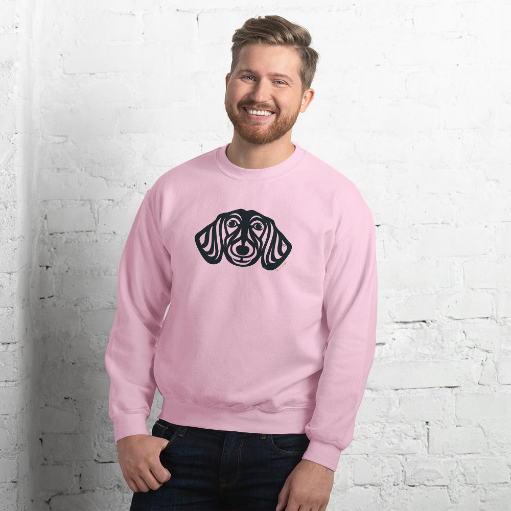 Moletom unissex -  Dachshund - Tribal - Cores Claras i-animals