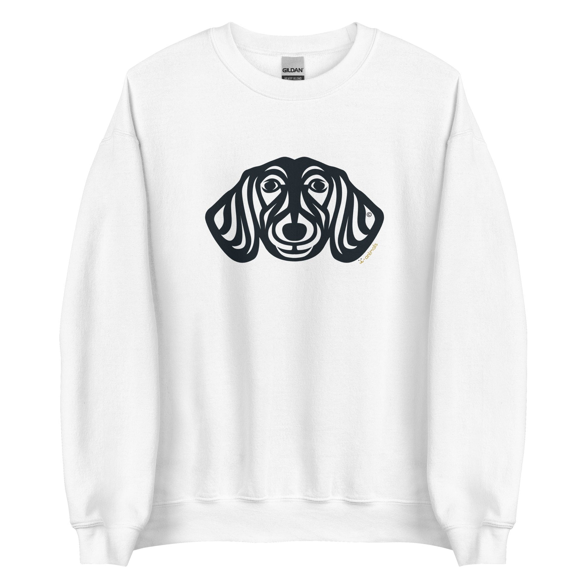 Moletom unissex -  Dachshund - Tribal - Cores Claras i-animals