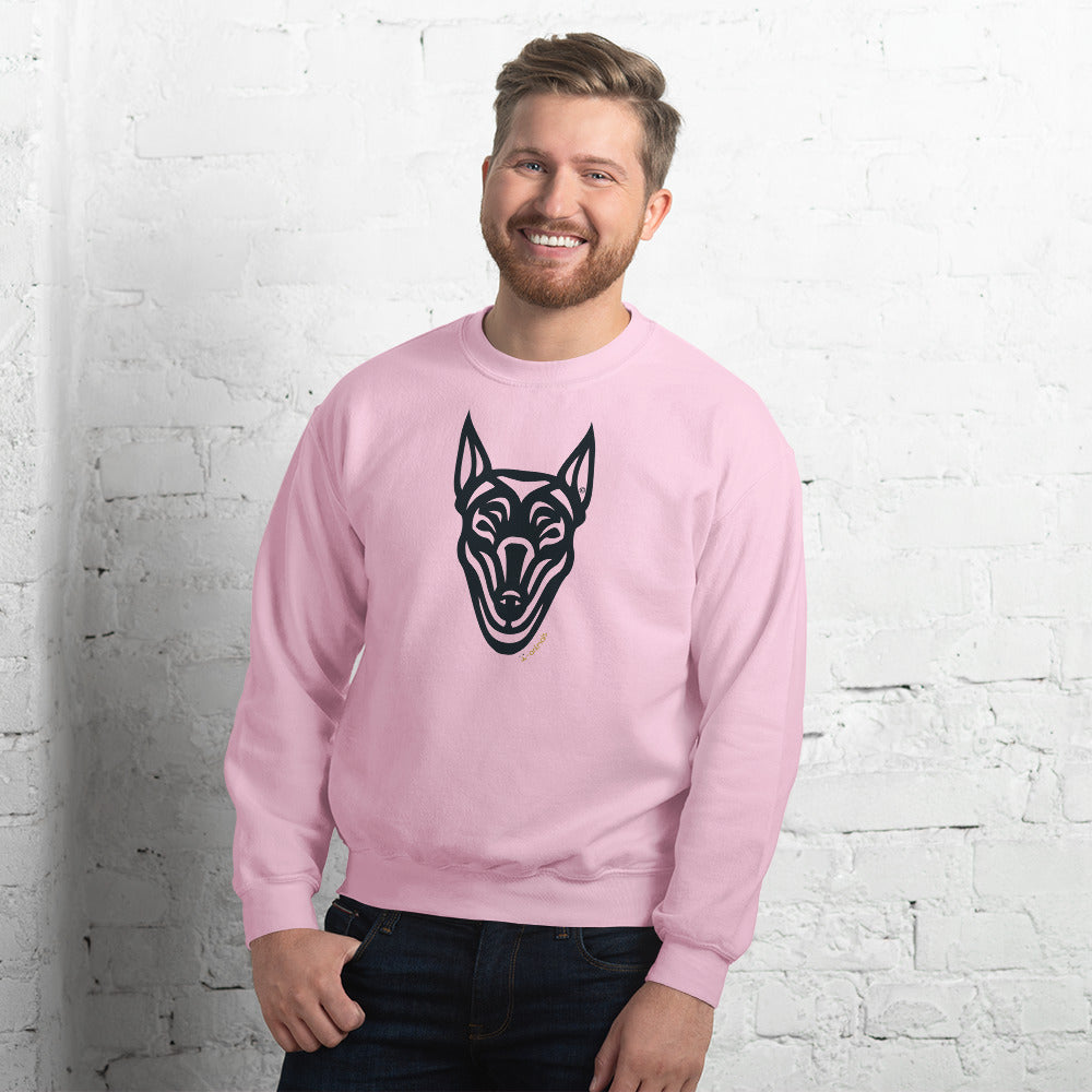 Moletom unissex - Doberman - Tribal - Cores Claras i-animals