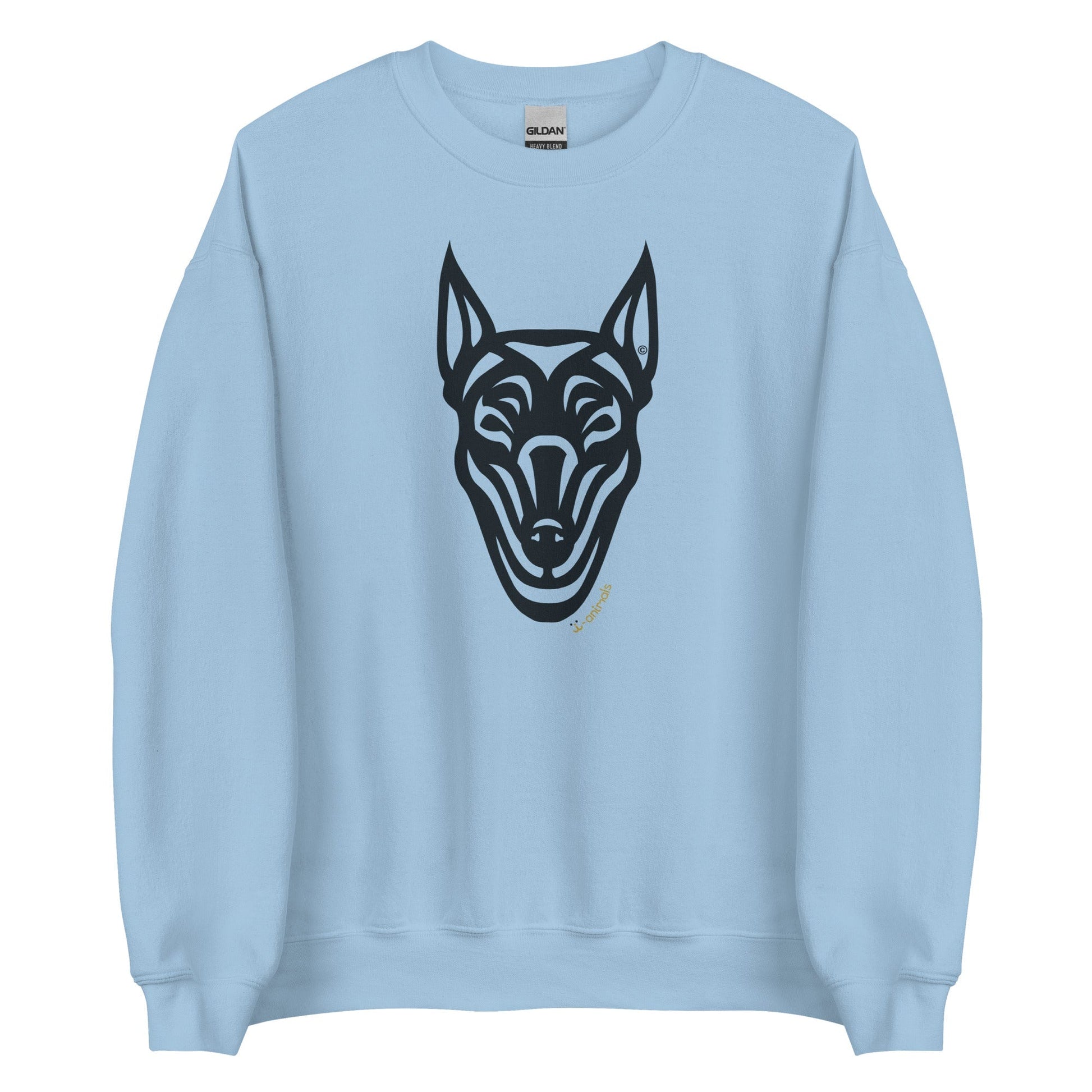 Moletom unissex - Doberman - Tribal - Cores Claras i-animals