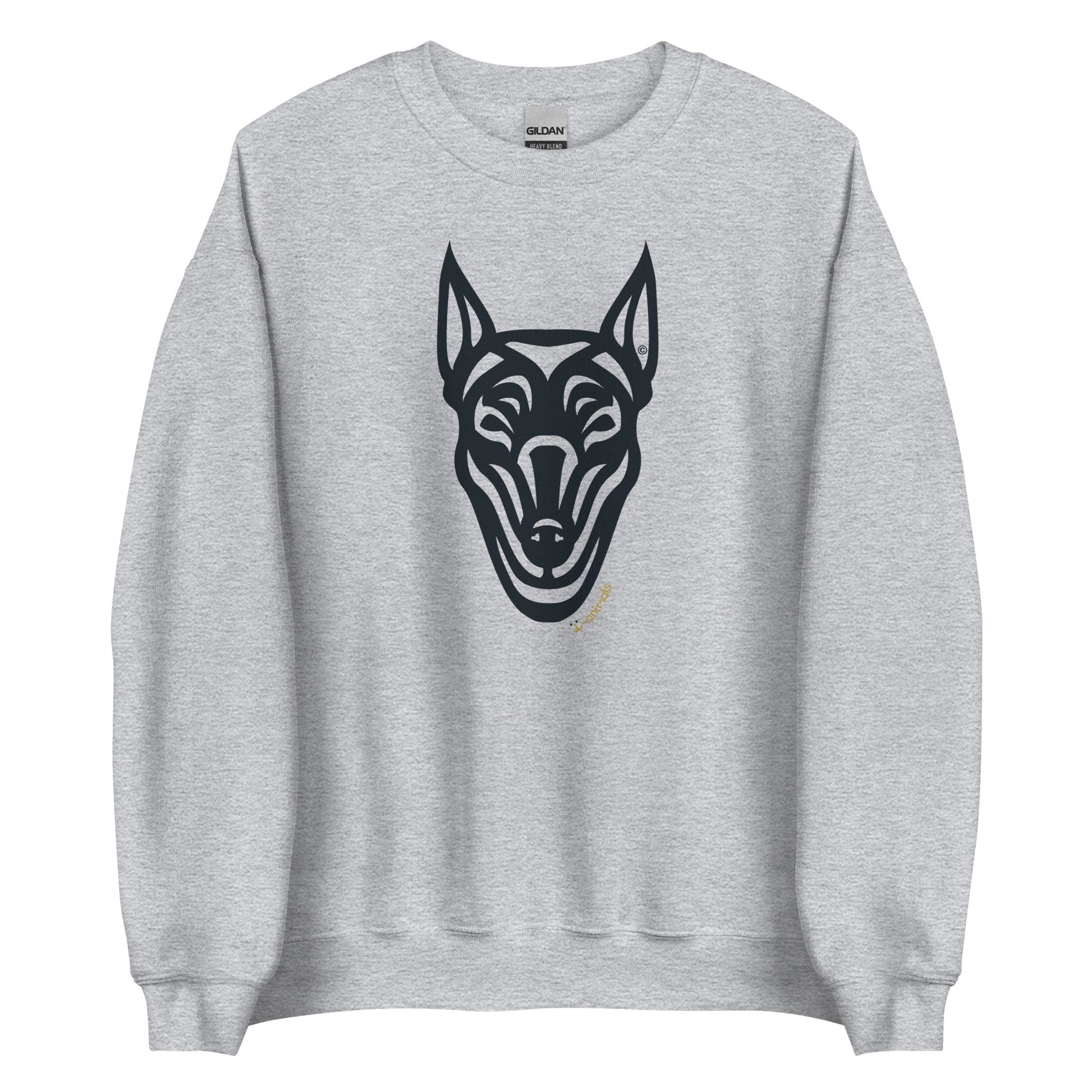 Moletom unissex - Doberman - Tribal - Cores Claras i-animals