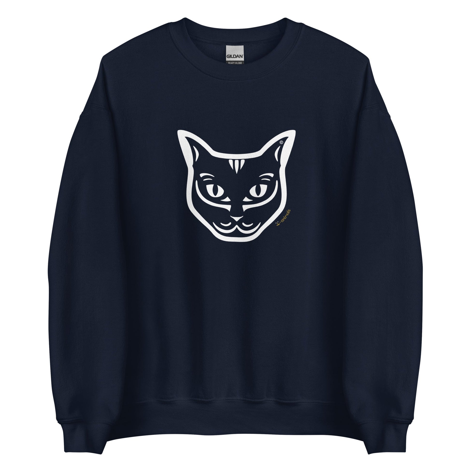 Moletom unissex - Gato Preto - Tribal i-animals