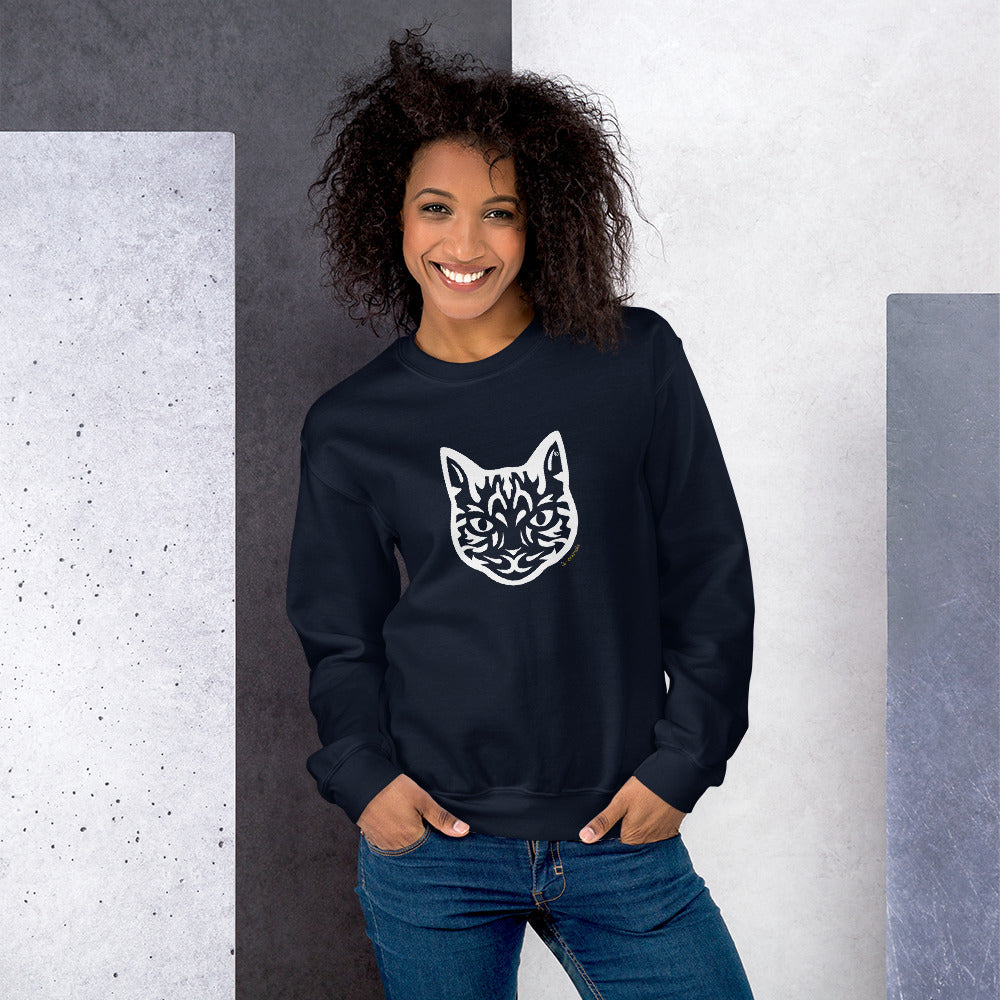 Moletom unissex - Gato Tigrado - Tribal i-animals